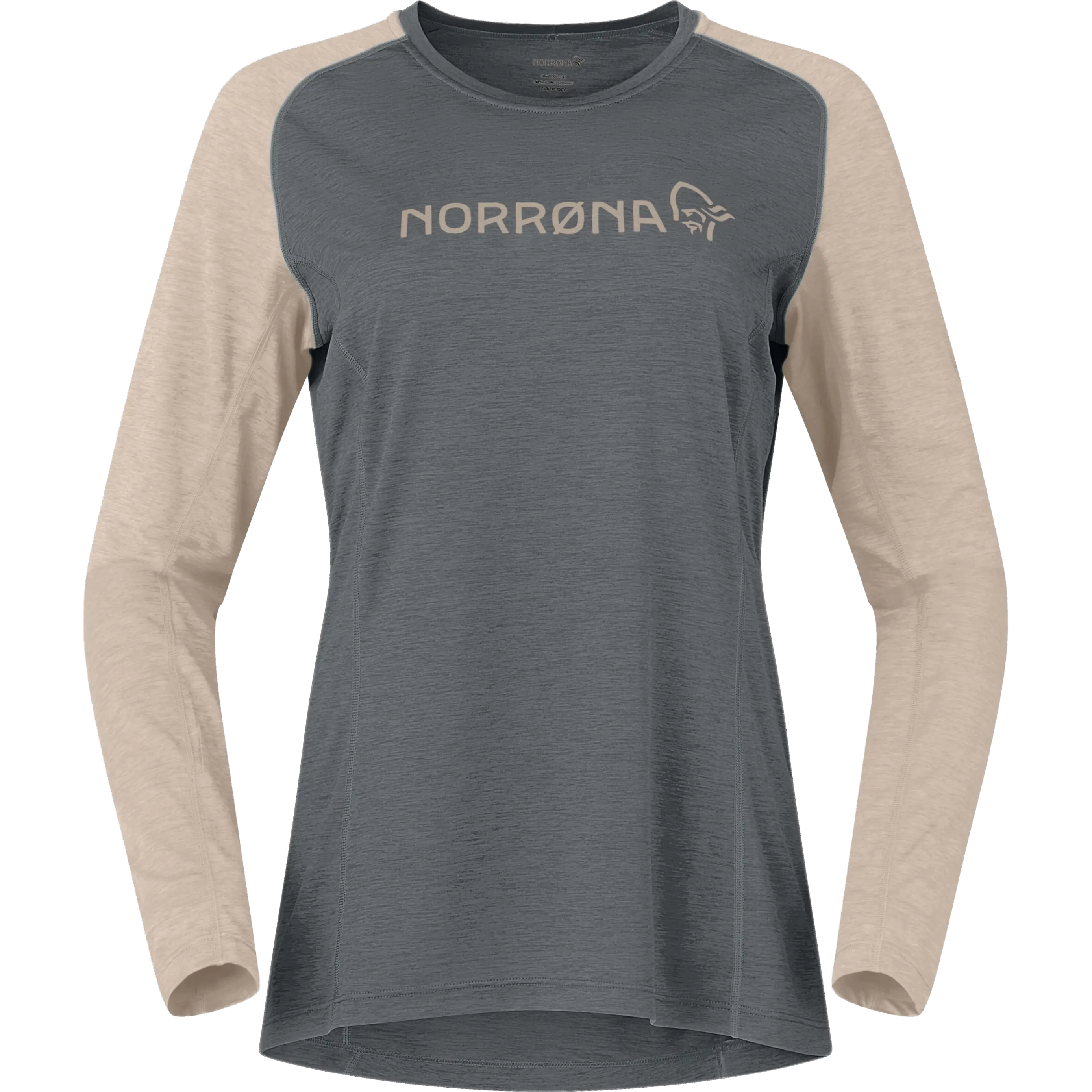 Norrøna Fjørå Equaliser Lightweight Long Sleeve Women dame-T-shirt - Beluga - L - Cykeltrøje