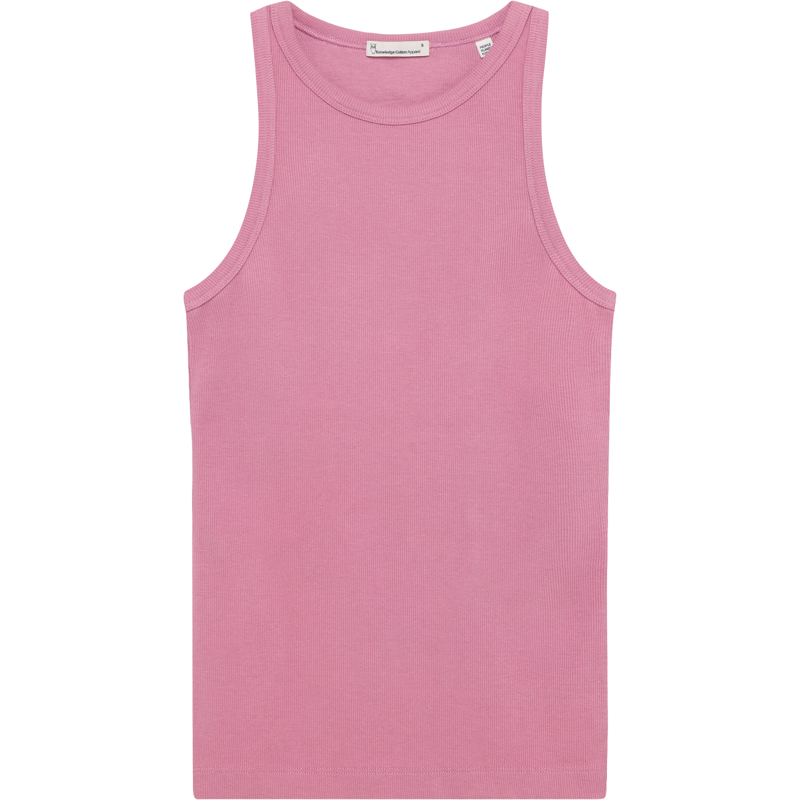 Knowledge Cotton Apparel Rib Racer Top Women - Orchid Haze - L - Toppe