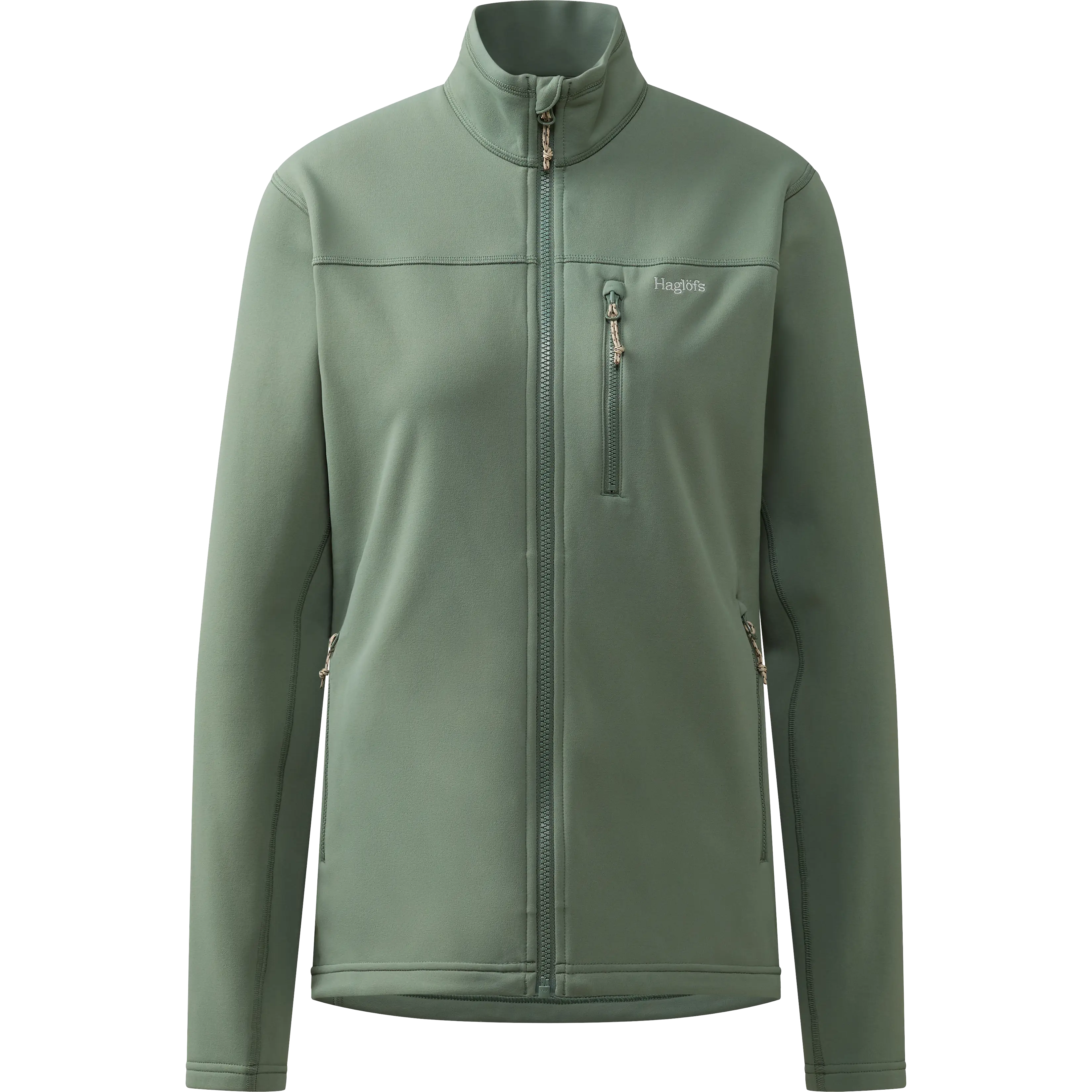 Haglöfs Rosson Mid Jacket Women fleece - Chlorophyll Green - L - Fleecetrøjer