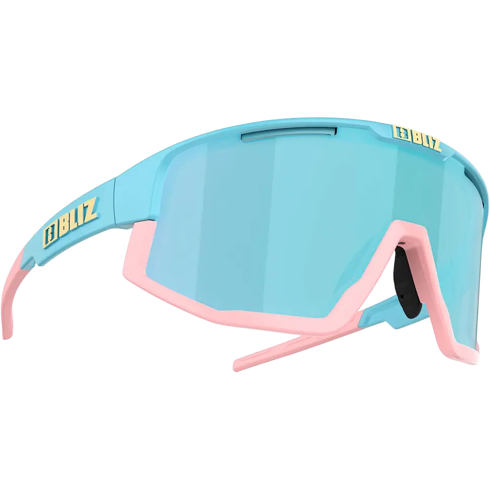 Bliz Fusion Small Unisex Sportsbriller - Matt Pastel Blue, Smoke/Ice Bl - One size - Solbriller