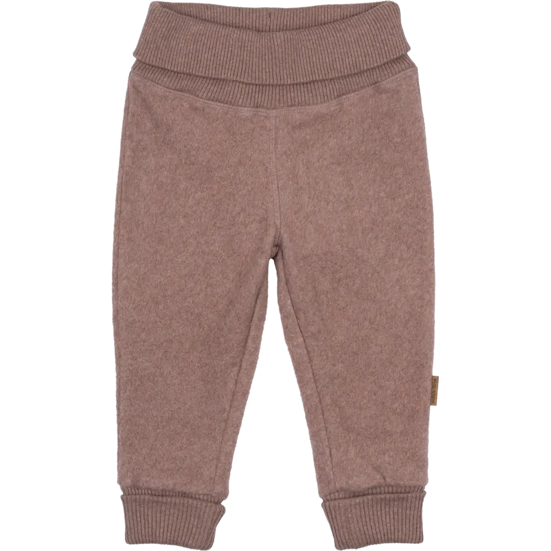 Mikk-Line Cotton Fleece Pants - Burlwood Melange - 56 - Joggingbukser til børn