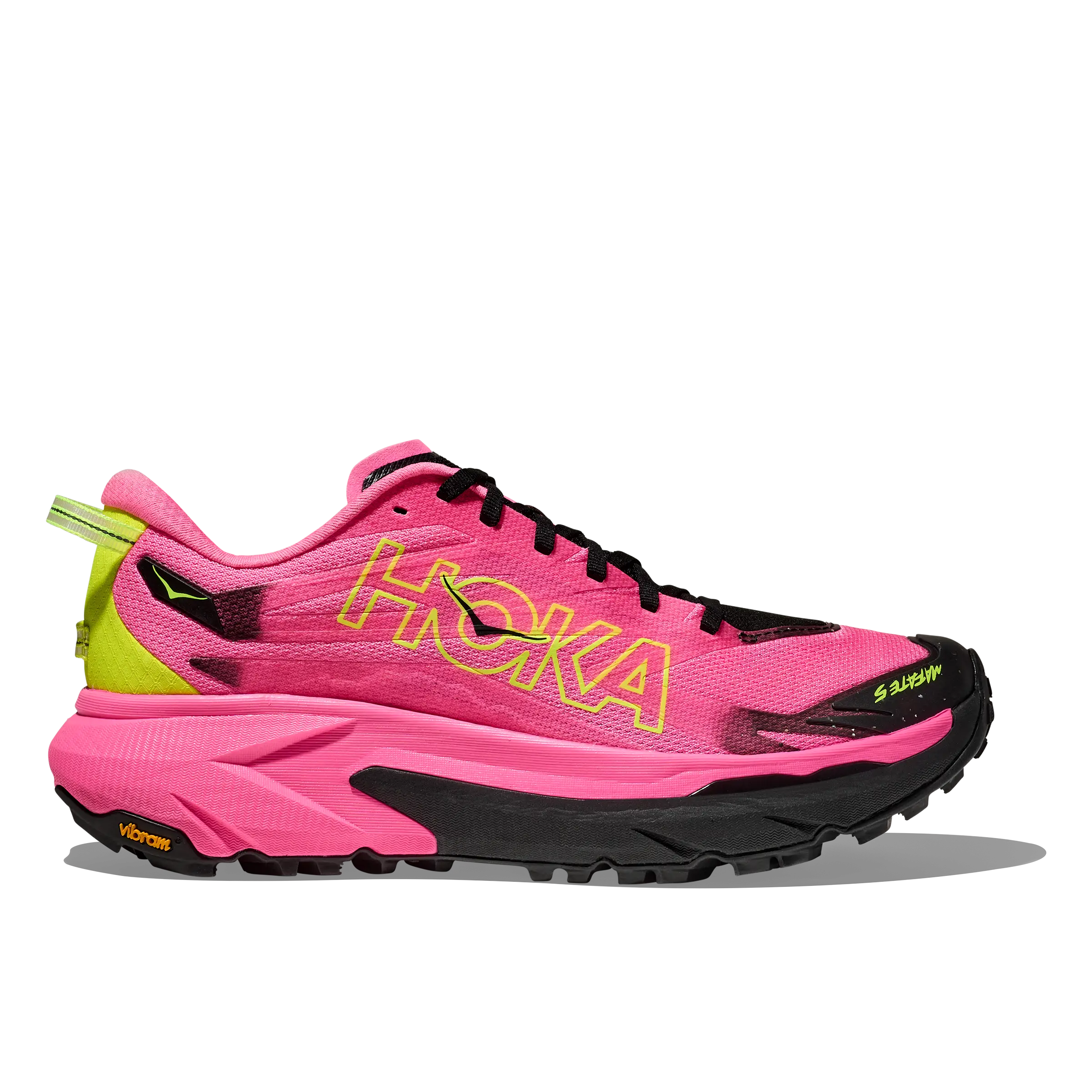HOKA One One Mafate 5 Men - Neon Rose/Black - US8,5/UK8/42 - Trailsko