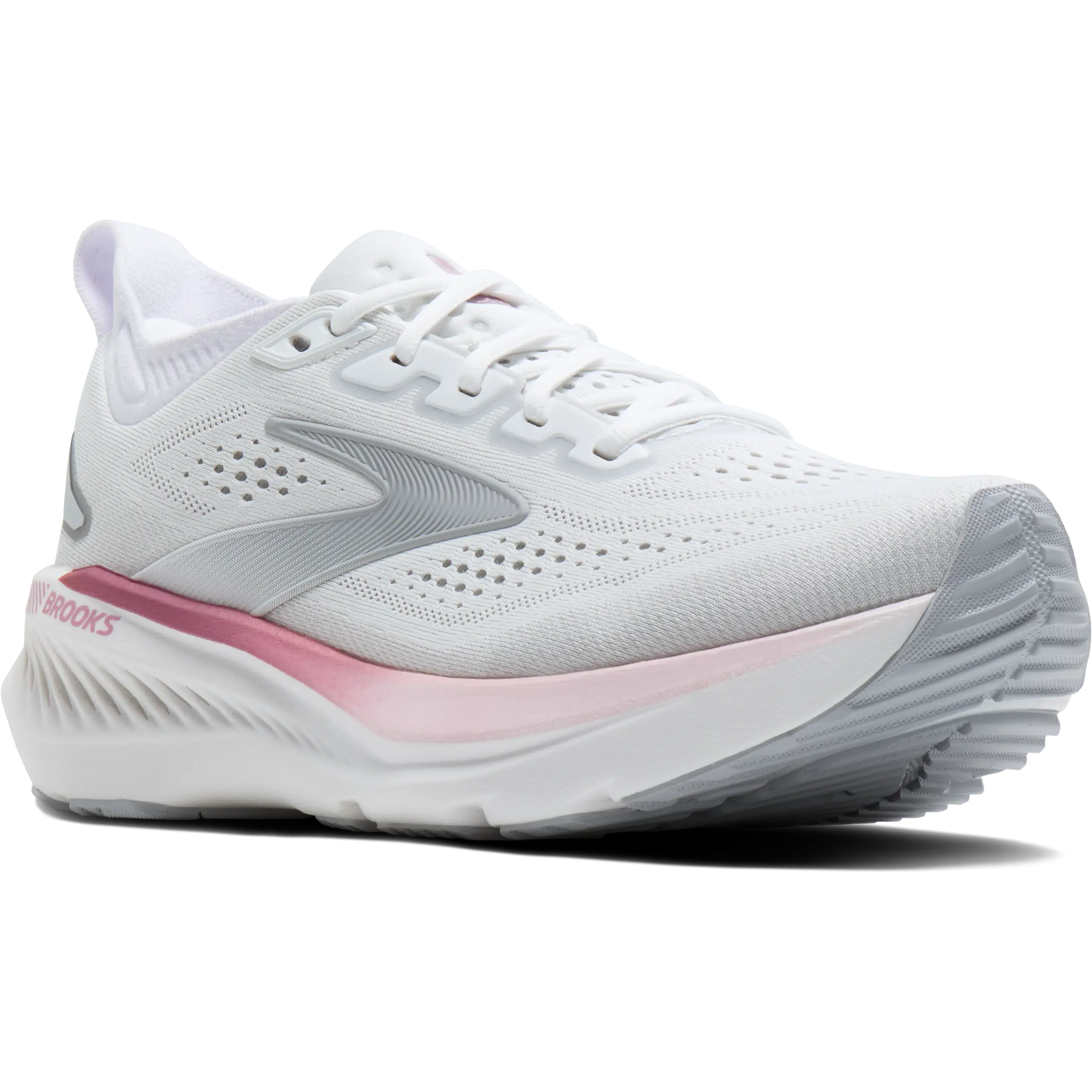 Brooks Glycerin GTS 23 Women - White/Harbor Mist/Metallic - US6,5/UK4,5/37,5 - Løbesko