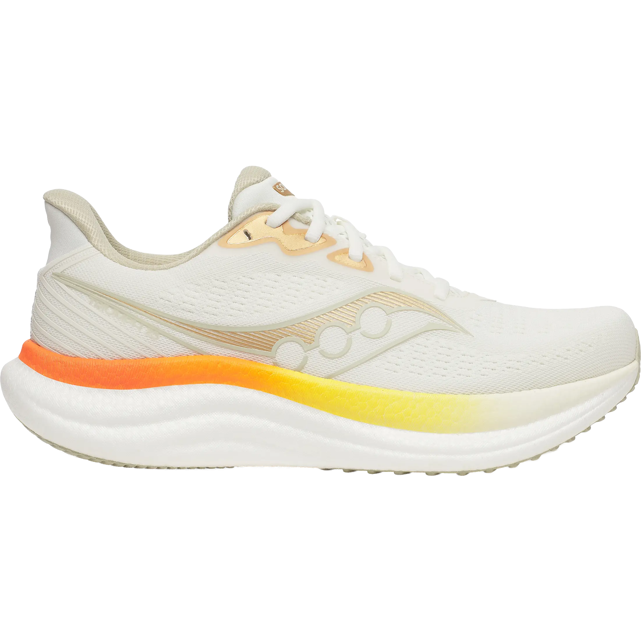Saucony Triumph 23 Men - Ivory/Fire - US10/UK9/44 - Løbesko