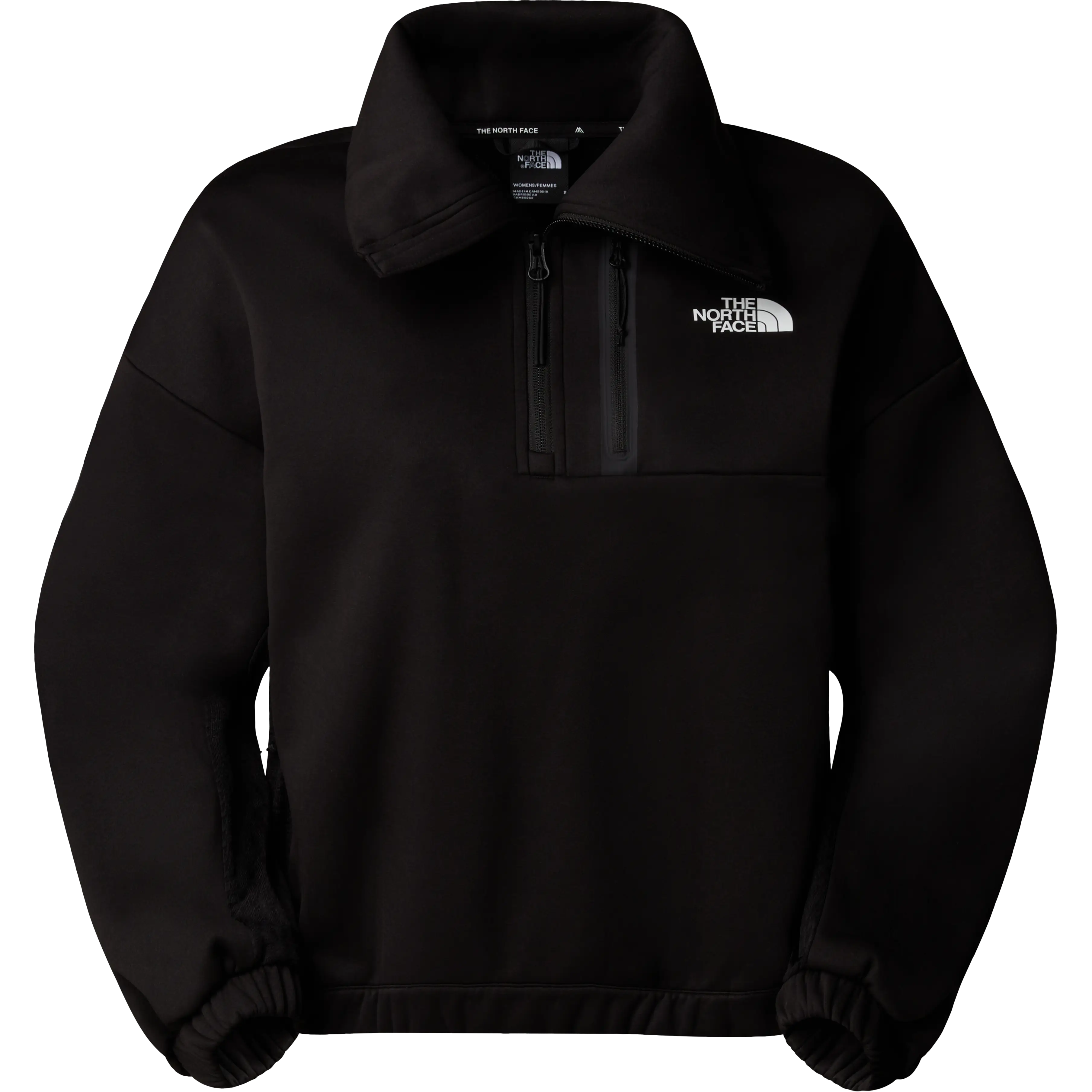 The North Face Ma Fleece Interest 1/4 Zip Women - TNF BLACK - L - Fleecetrøjer