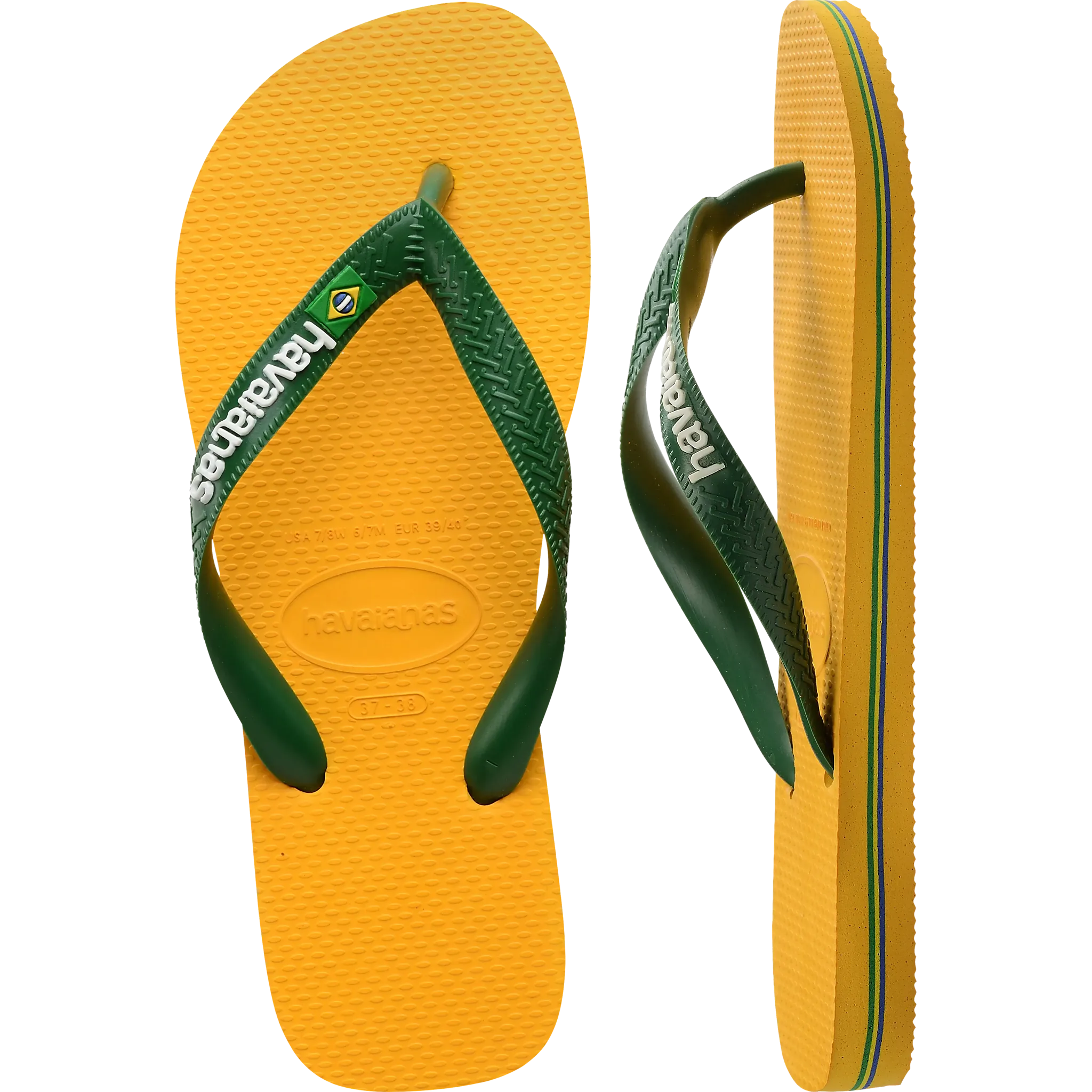 Brasil Logo Flip Flops Men