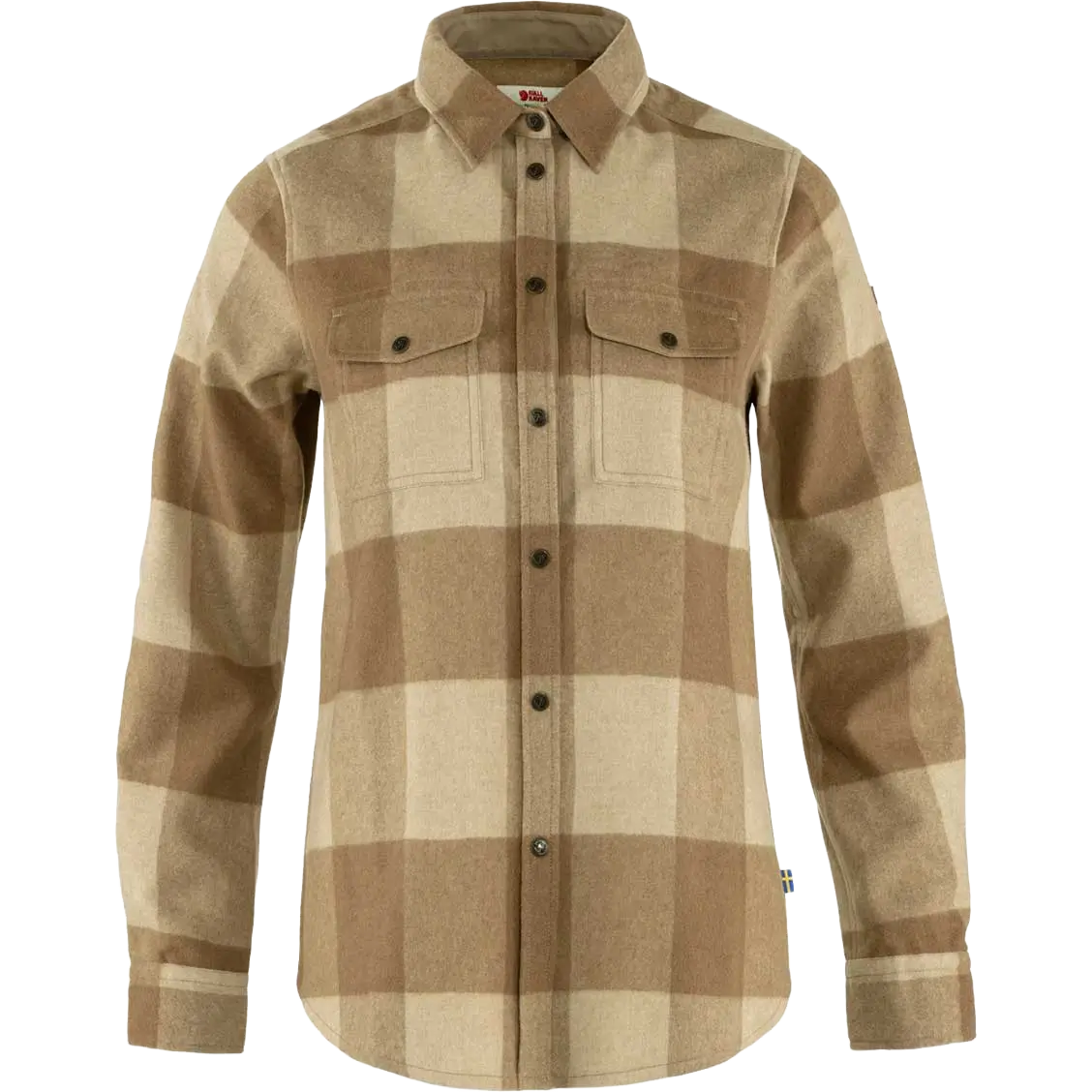 Fjällräven Canada Shirt LS WMS dameskjorte - Buckwheat Brown - S - Langærmet skjorter