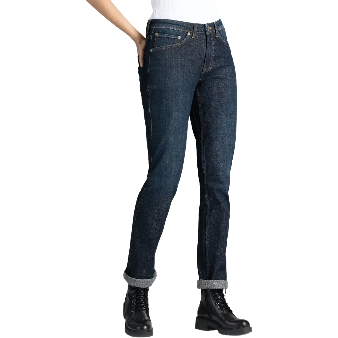 Fireside Performance Denim Women Slim Straight 32" damebukser