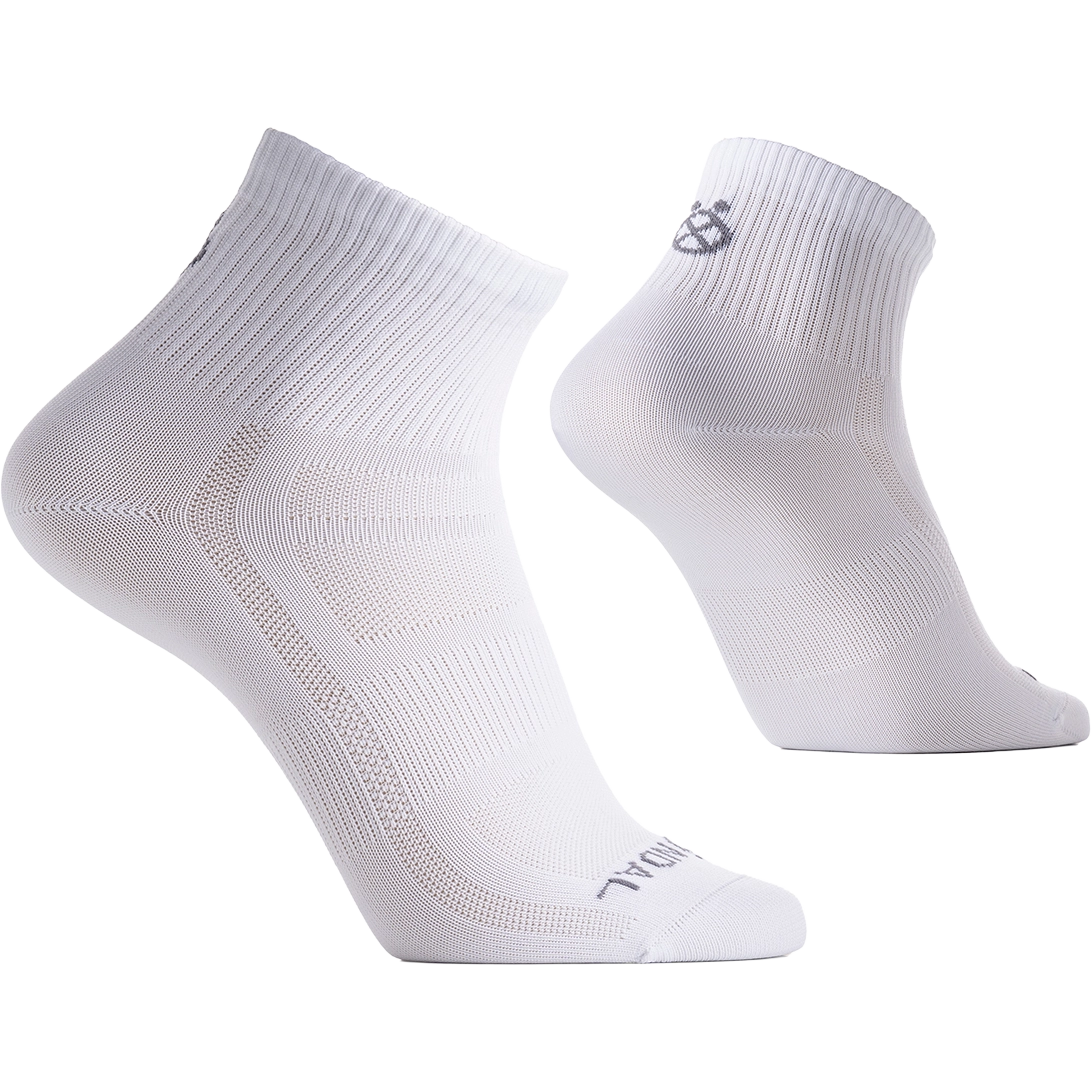 Döndal Run Training Low Crew, 2-pack løbesokker - White - 39-41 - Løbestrømper