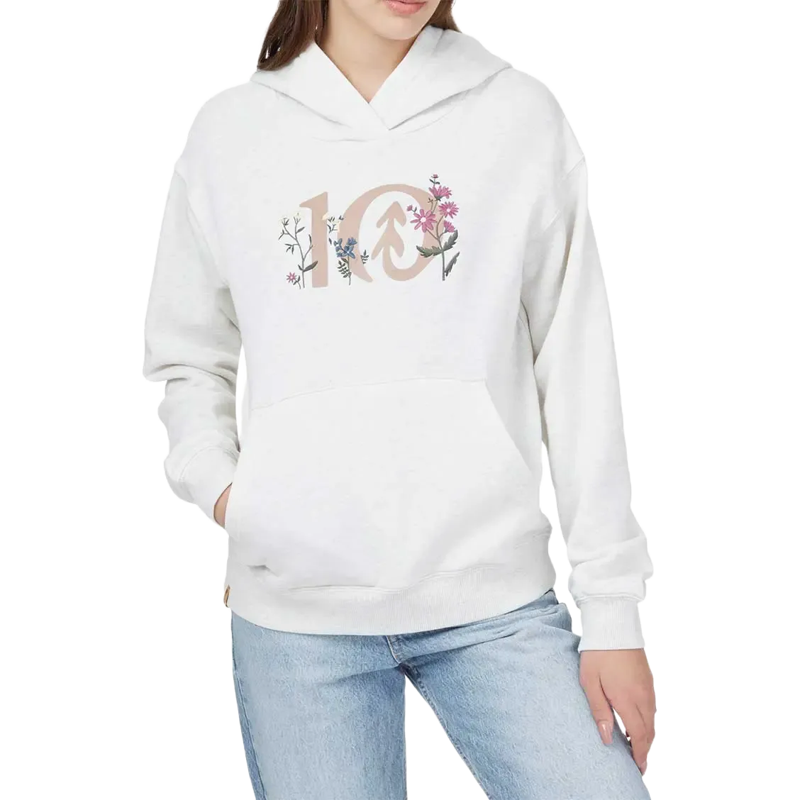 Floral Logo Hoodie Women hættetrøje