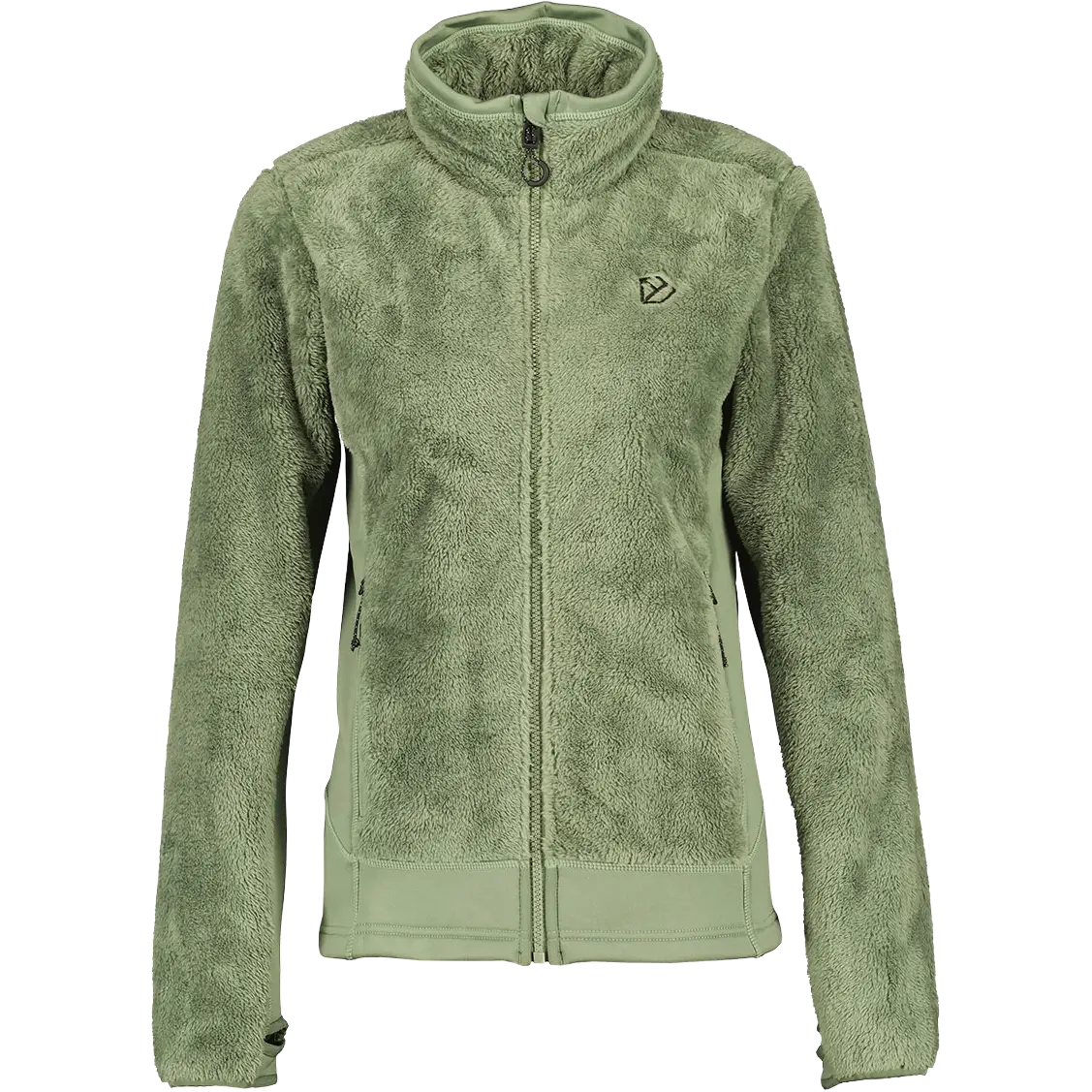 Didriksons Brianna Jacket Women damefleece - Light Moss - 36 - Fleecetrøjer