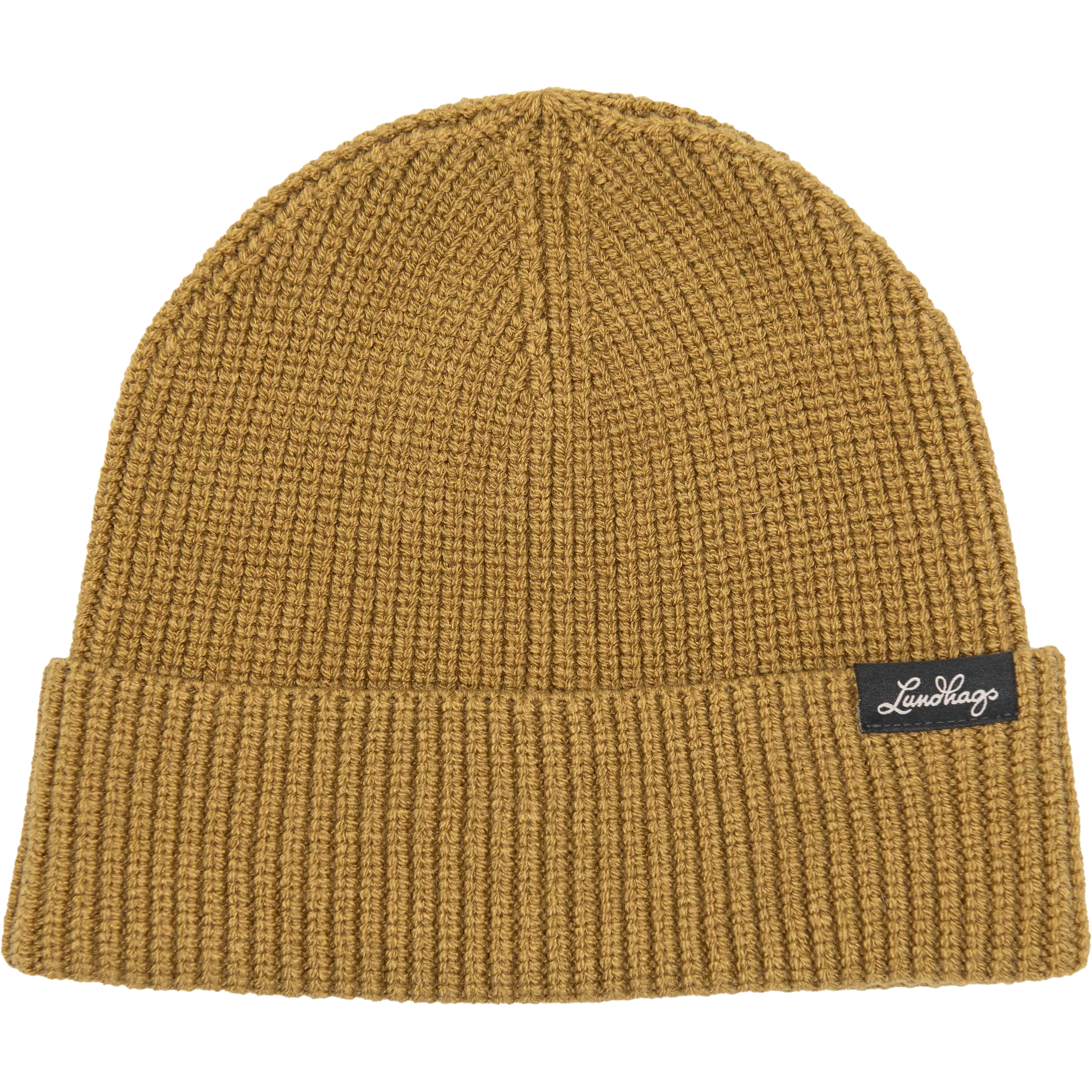 Lundhags Core Ribbed Beanie - Hay - One size - Huer