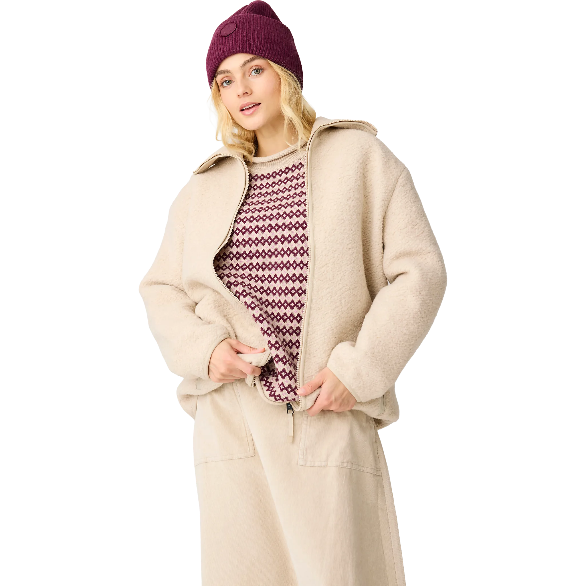 Wool Fleece Full Zip Women
