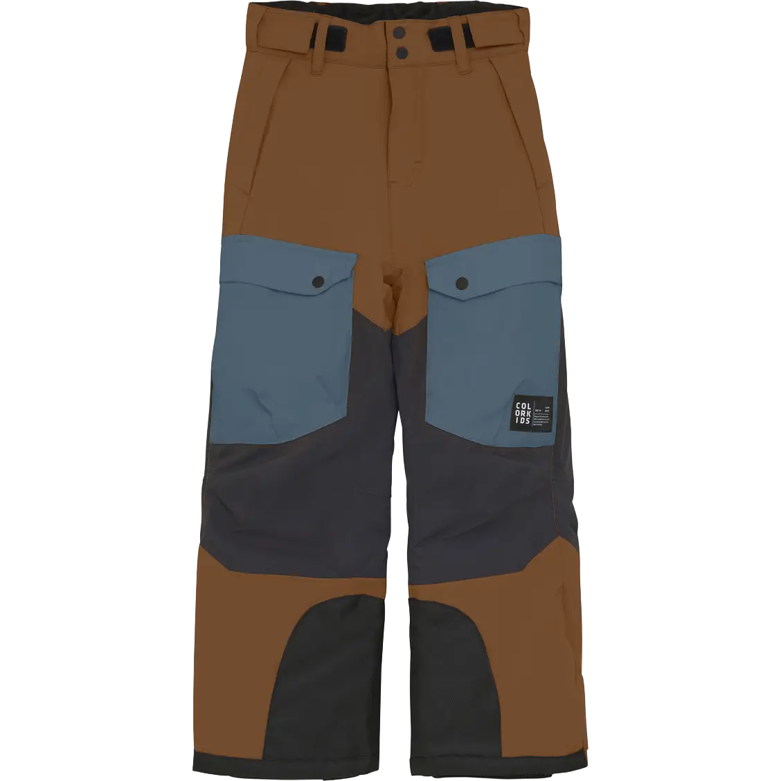 Color Kids Junior Ski Pants Colorblock - Nuthatch - 164 - Skibukser til børn