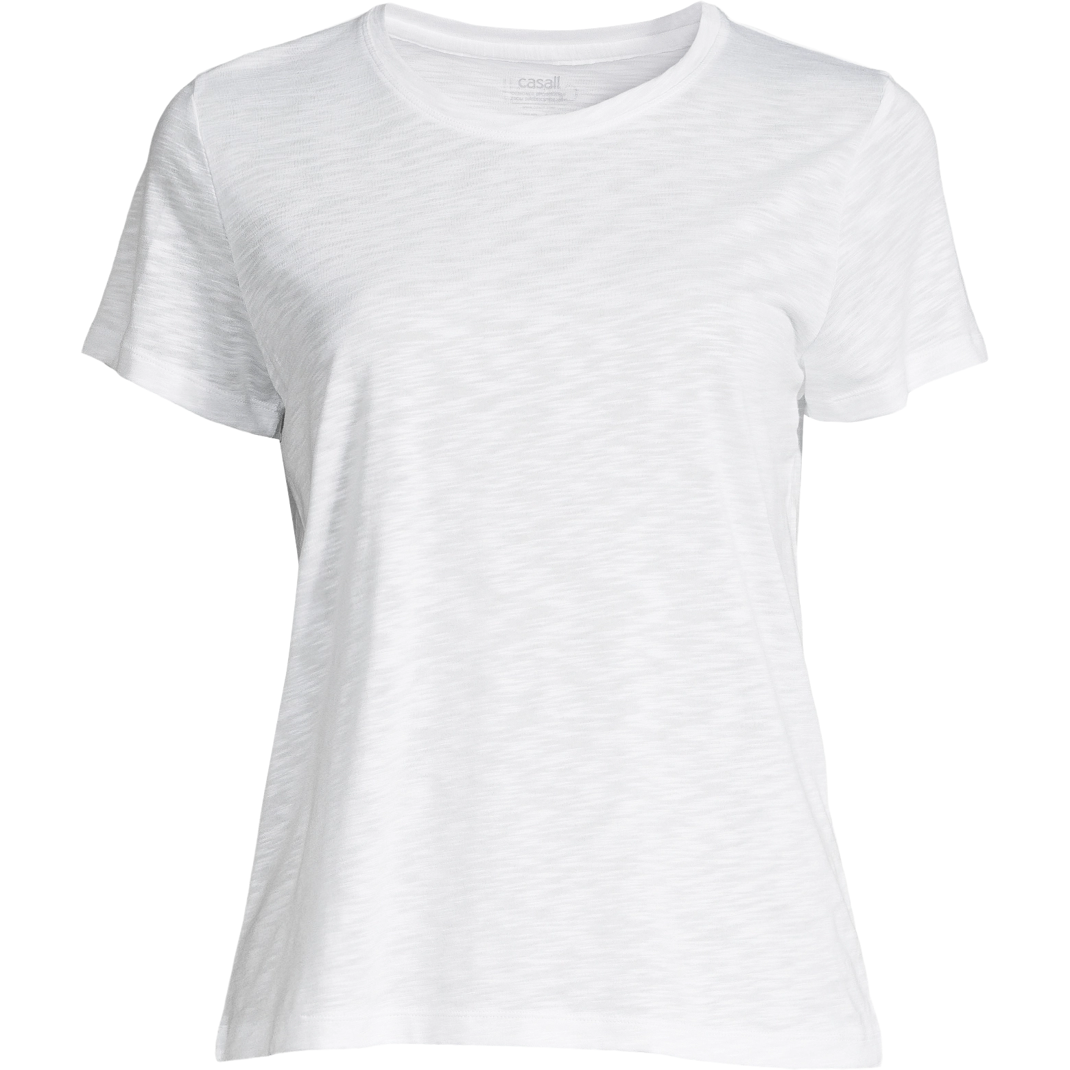 Casall Soft Texture Tee Woman - White - 36 - Kortærmet T-shirts