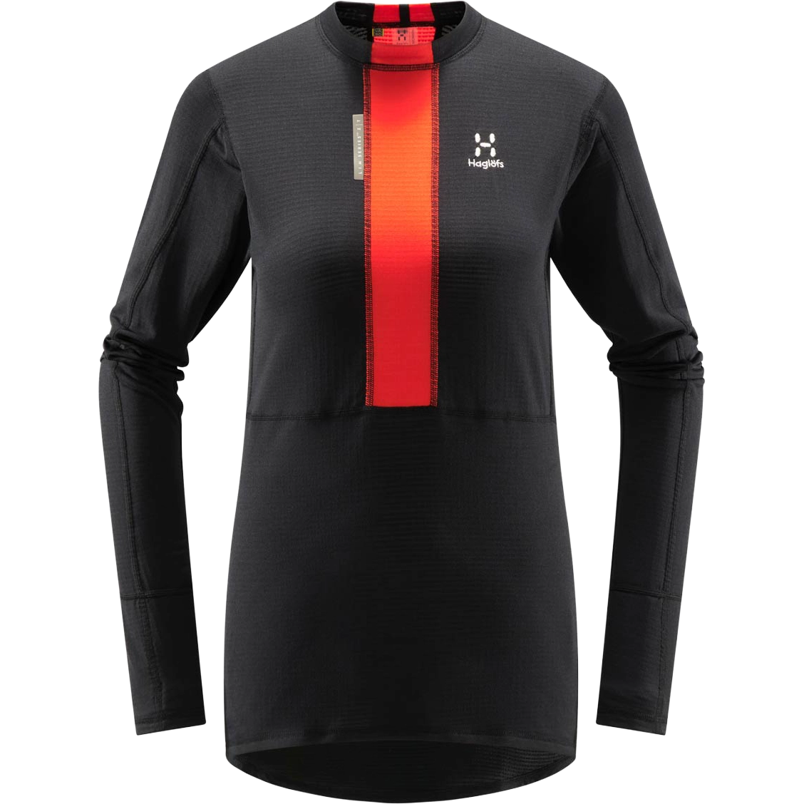 Haglöfs L.I.M ZT Base Women dameundertrøje - True Black/Zenith Red - L - Undertrøjer