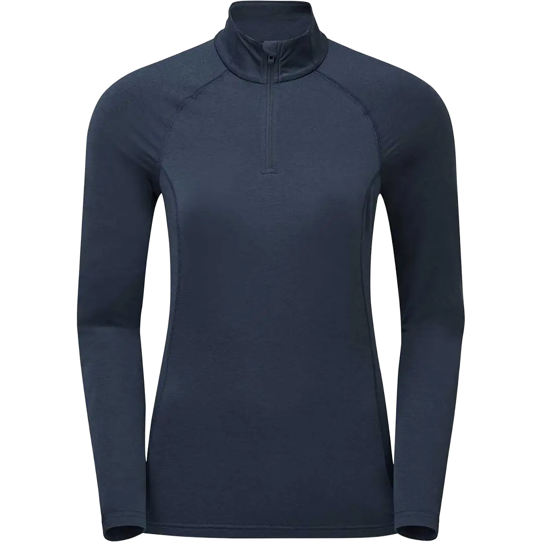Montane Dart XT Zip Neck Women løbetrøje - Eclipse Blue - UK14/EUR42/US10/L - Skiundertøj