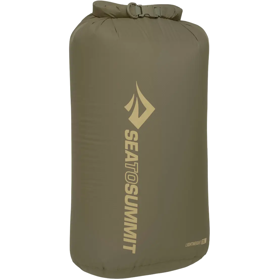 Sea to Summit Lightweight Dry Bag 20L vandtæt pakpose - Burnt Olive - One size - Vandtæt opbevaring