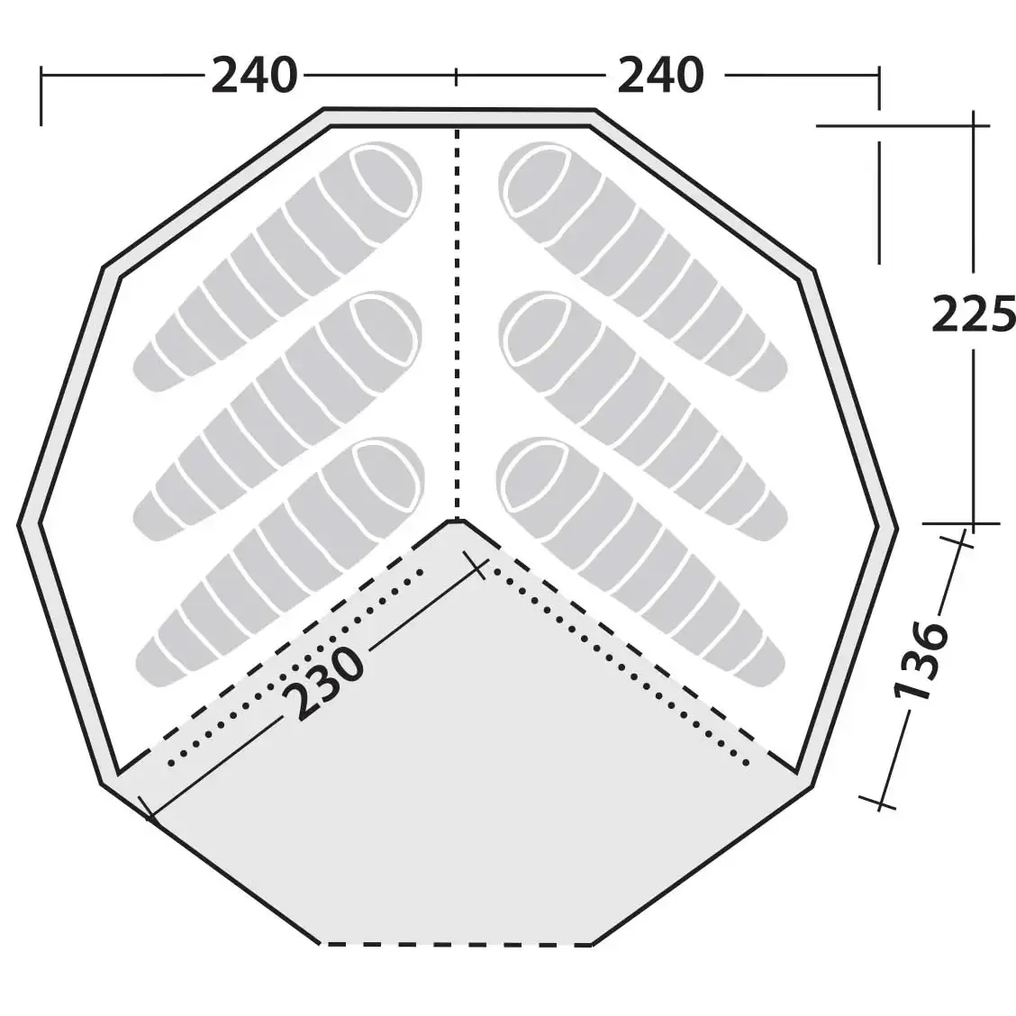 Inner tent Klondike Grande innertält