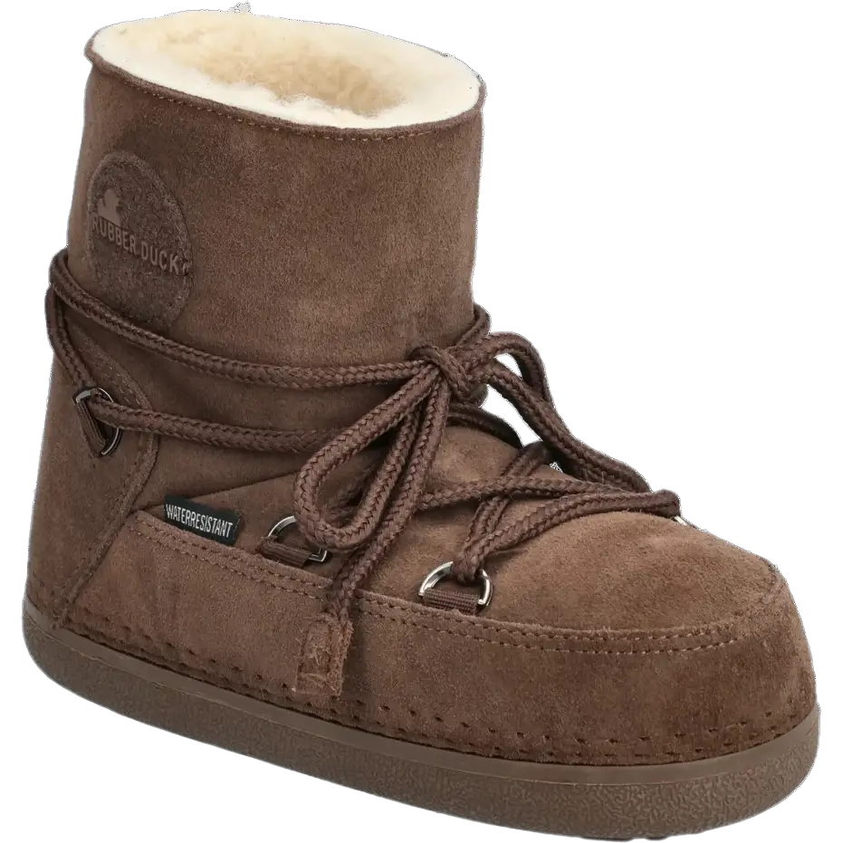 Rubber Duck Bulky Boots Suede Women - Chocolate - 42 - Vinterstøvler