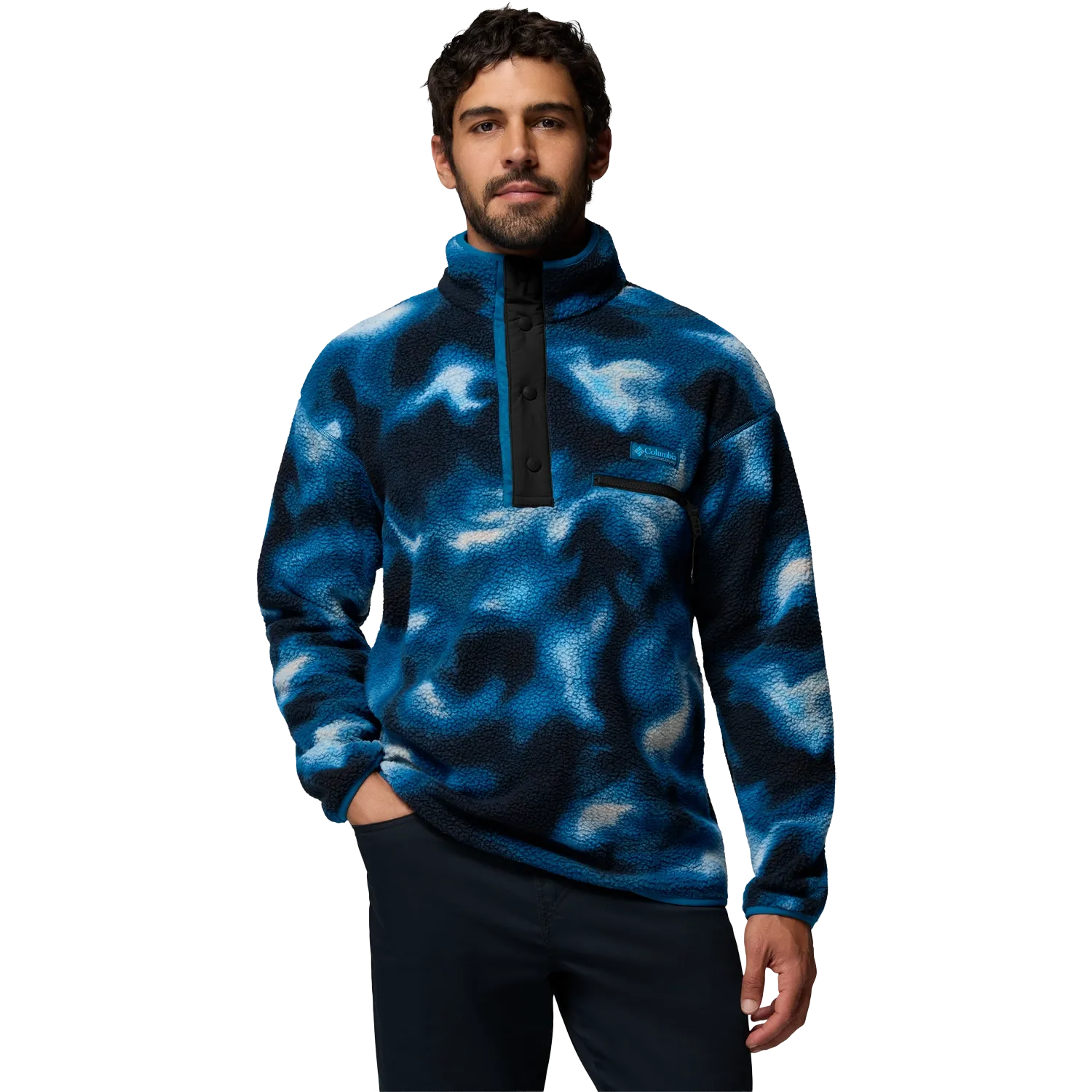 Helvetia II Printed Half Snap Fleece Men