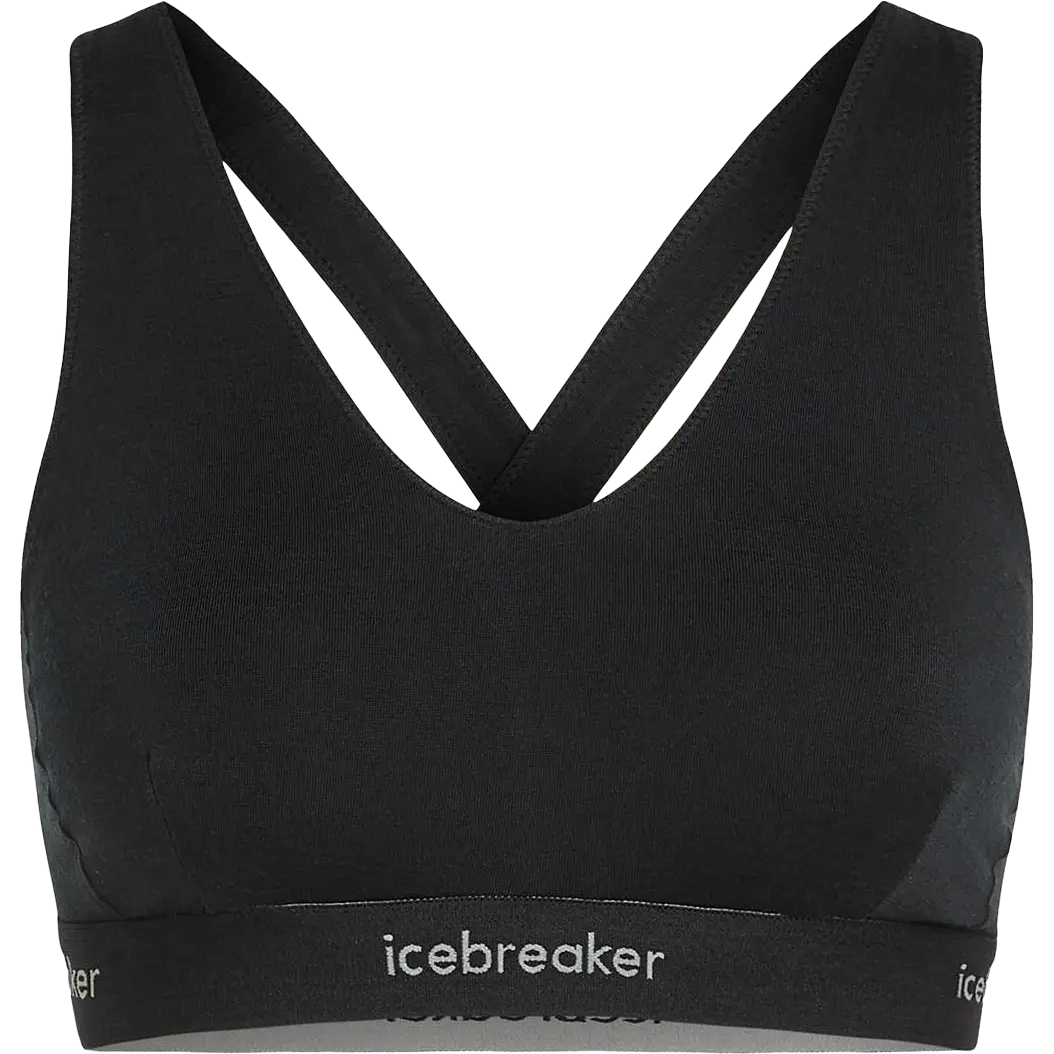 Icebreaker Sprite Racerback Bra BH - Black - S - Uldundertøj