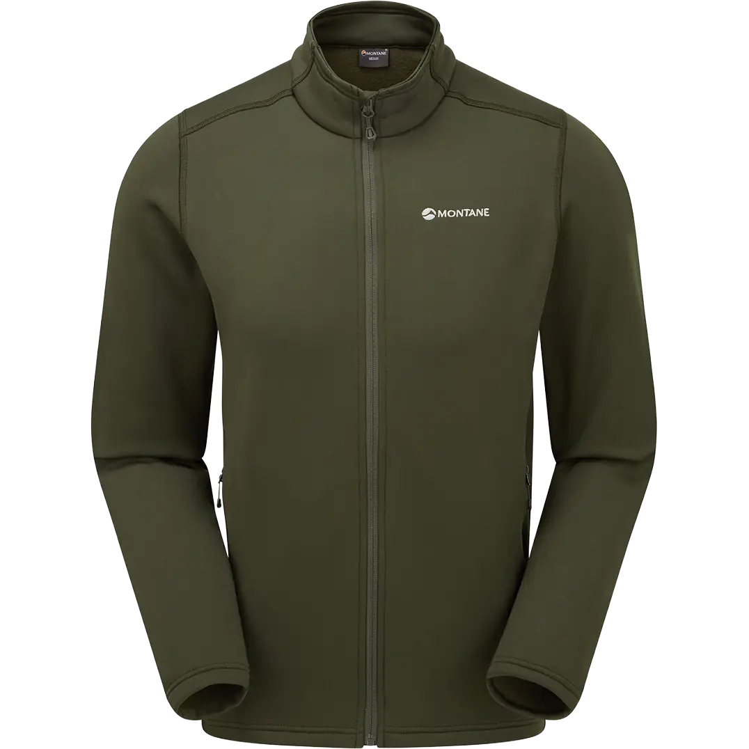 Montane Fury Jacket Men - Oak Green - S - Fleecetrøjer