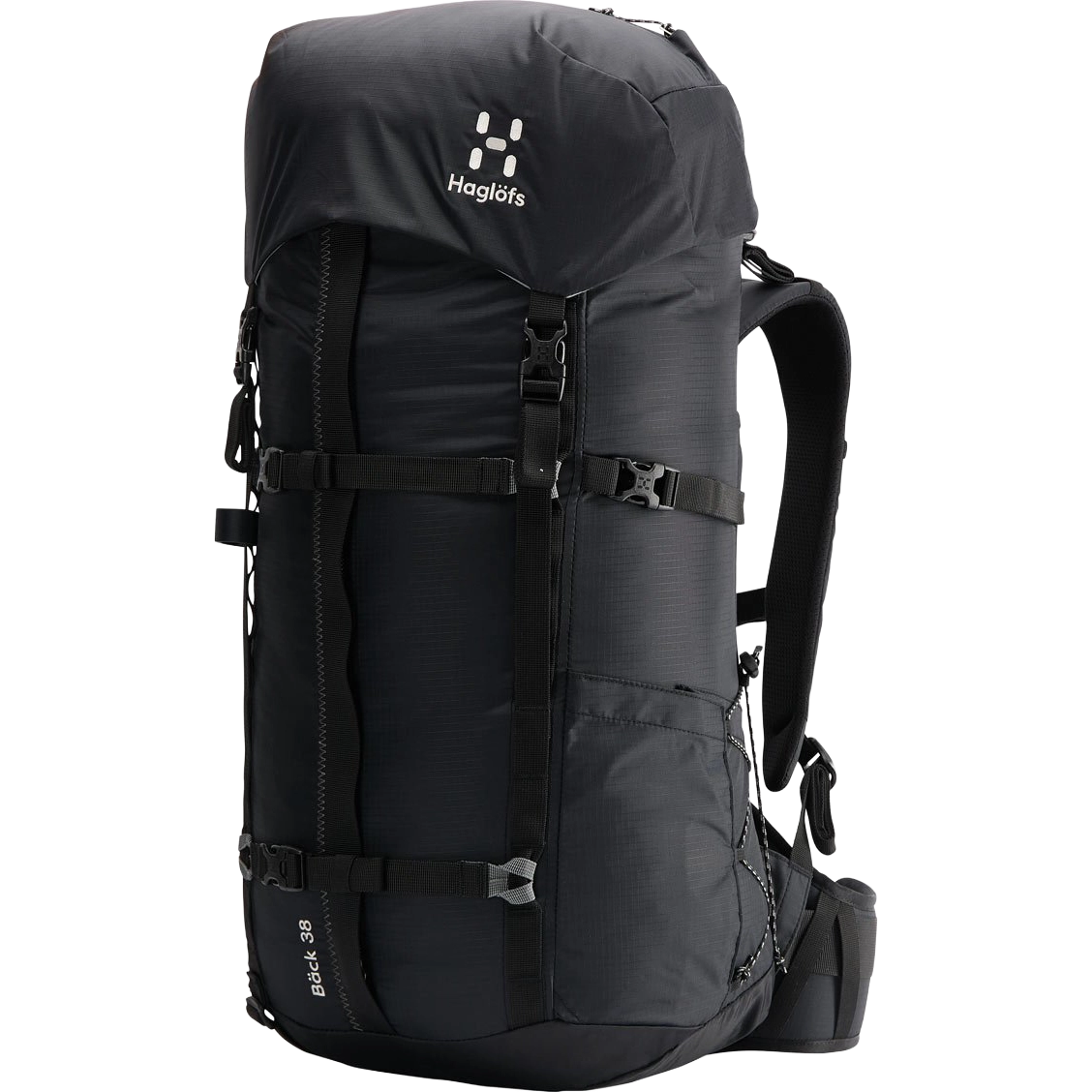 Haglöfs Bäck 38 rygsæk - True Black - One size - Små rygsække