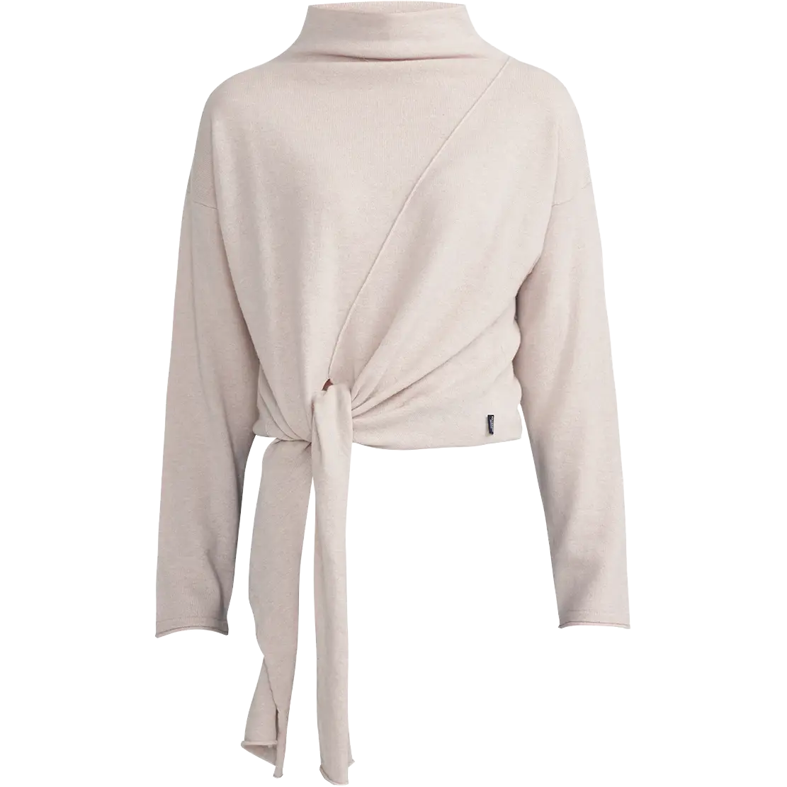 Holebrook Emmy Tie Sweater Women uldbluse - Sand - L - Uldtrøjer