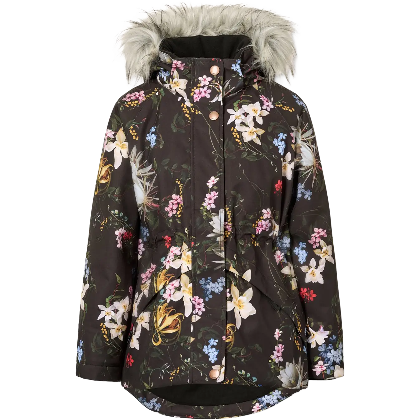 Molo Cathy Fur Kids Skijakke - Paisley Flowers - 152 - Vinterjakker til børn