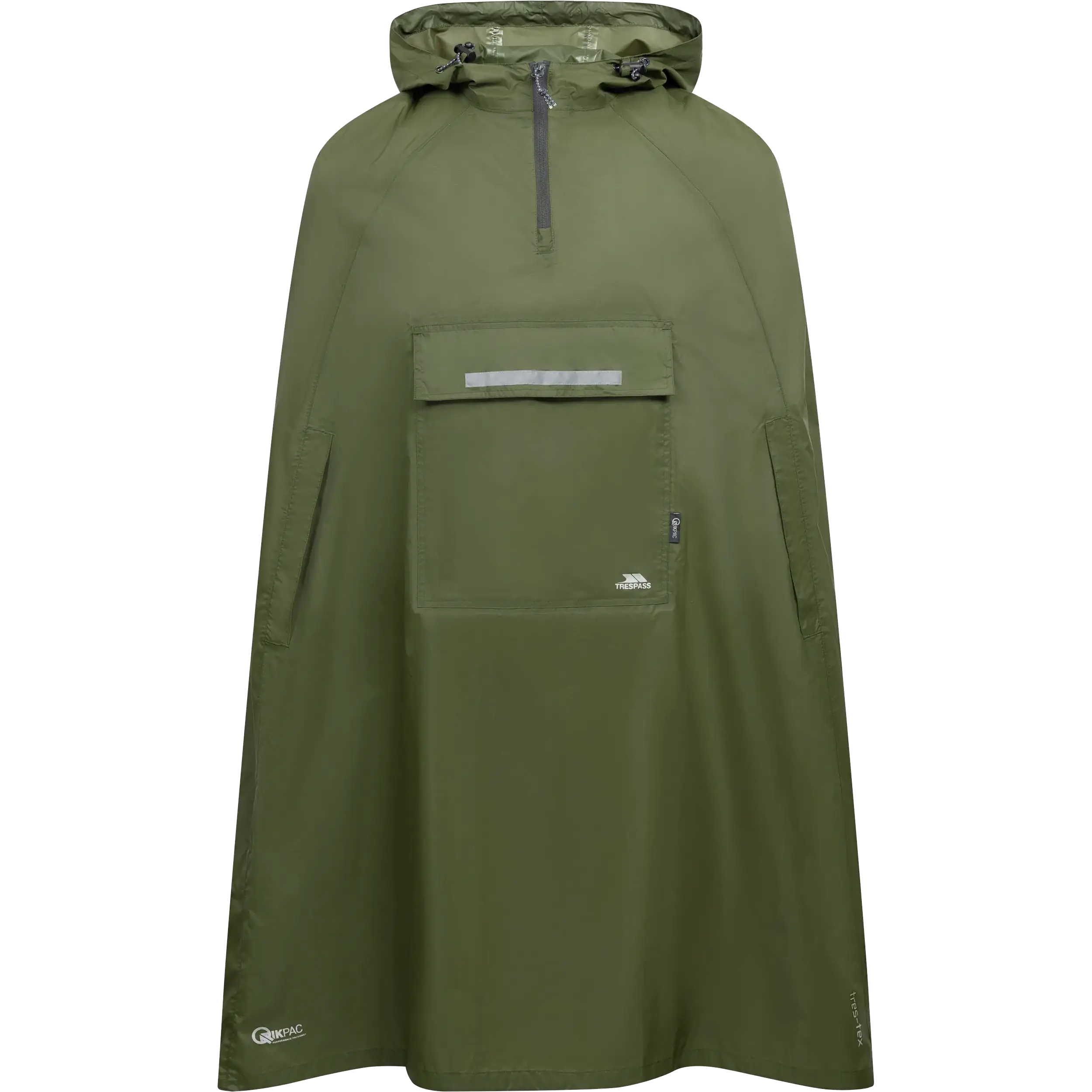 Trespass QIKPAC PONCHO - Moss - Regnslag og ponchoer