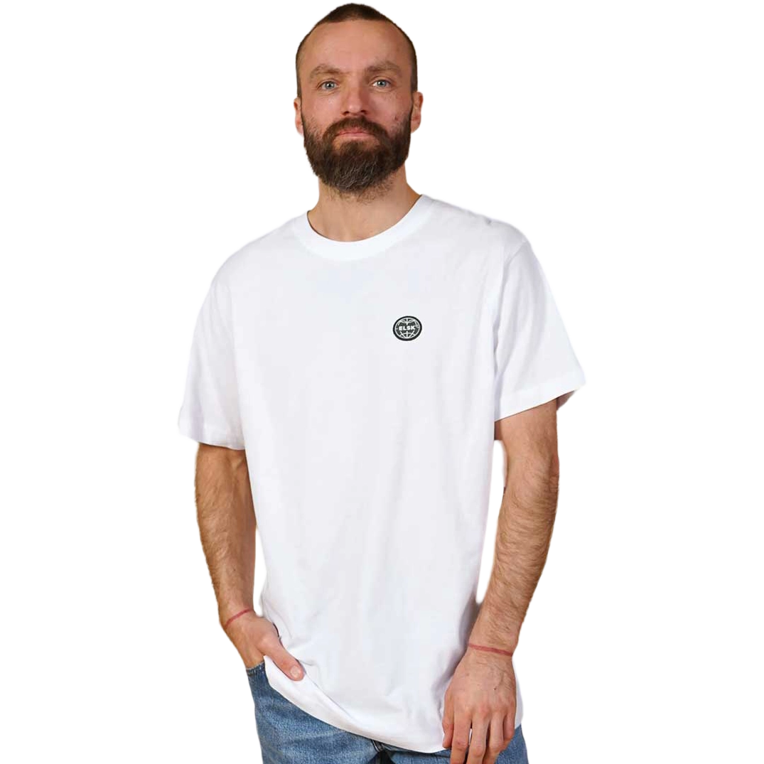 ELSK Globe Brushed T-shirt Men - Optic White - L - Kortærmet T-shirts