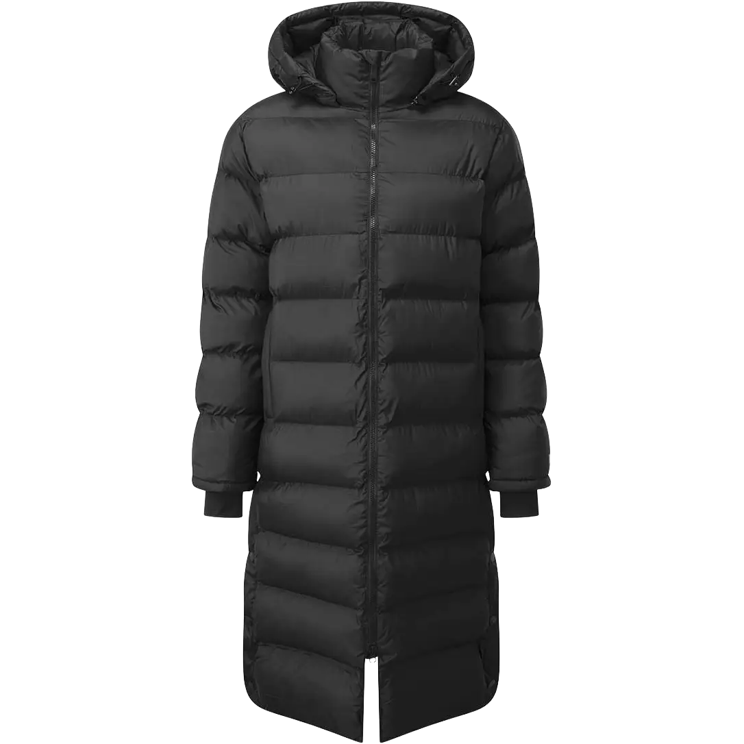Tentree Cloud Shell Long Puffer Women vinterjakke - Meteorite Black - L - Vinterjakker