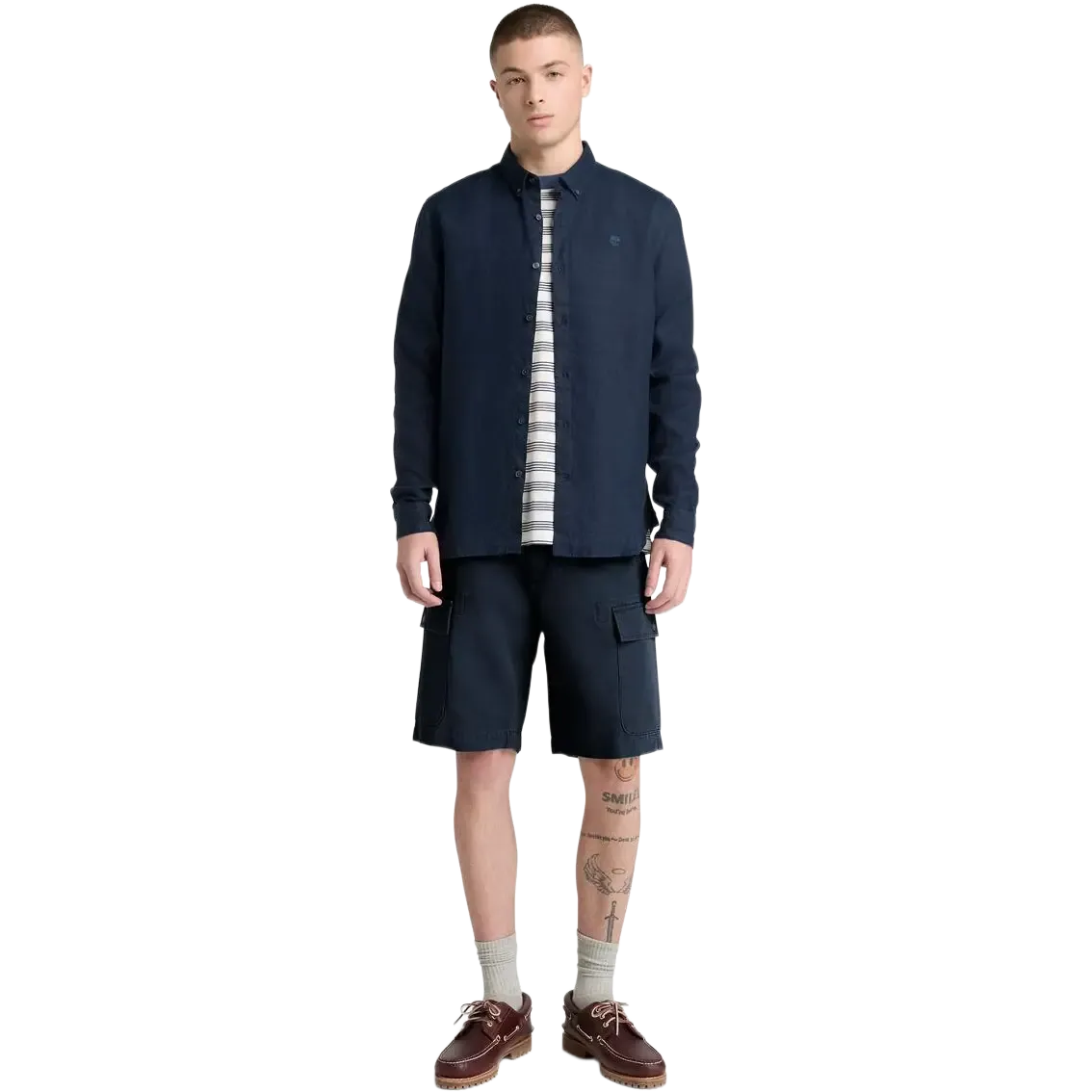Brookline Cotton Linen Cargo Shorts