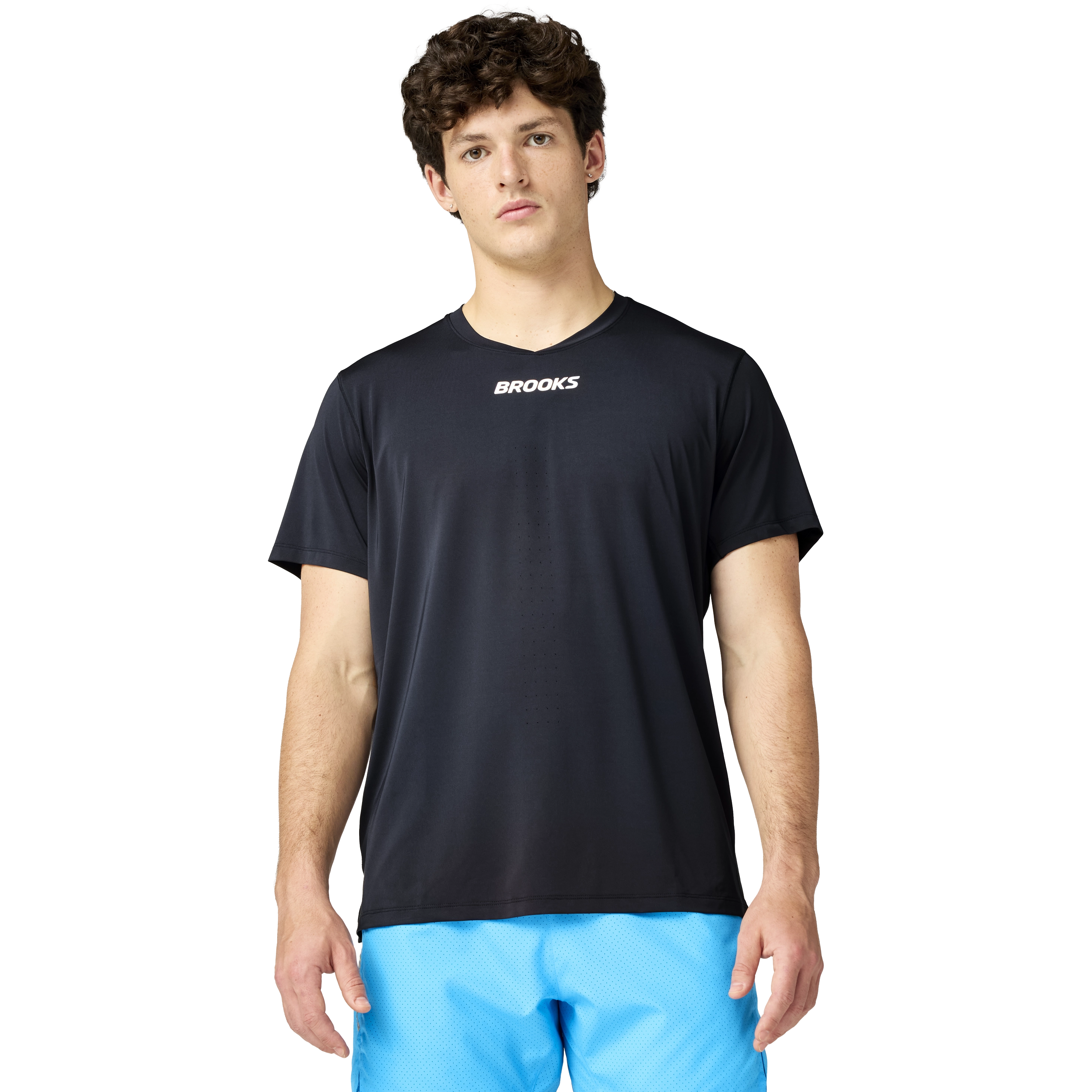 Brooks Dash Cooling Short Sleeve Men - Black - XL - Kortærmet T-shirts