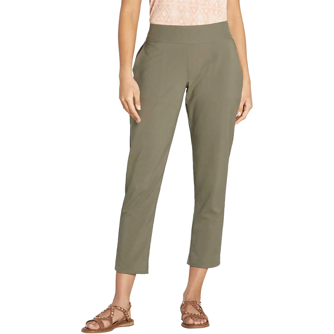Sherpa Sajilo Ankle Pant Women damebukser - Evergreen - S - Vandrebukser