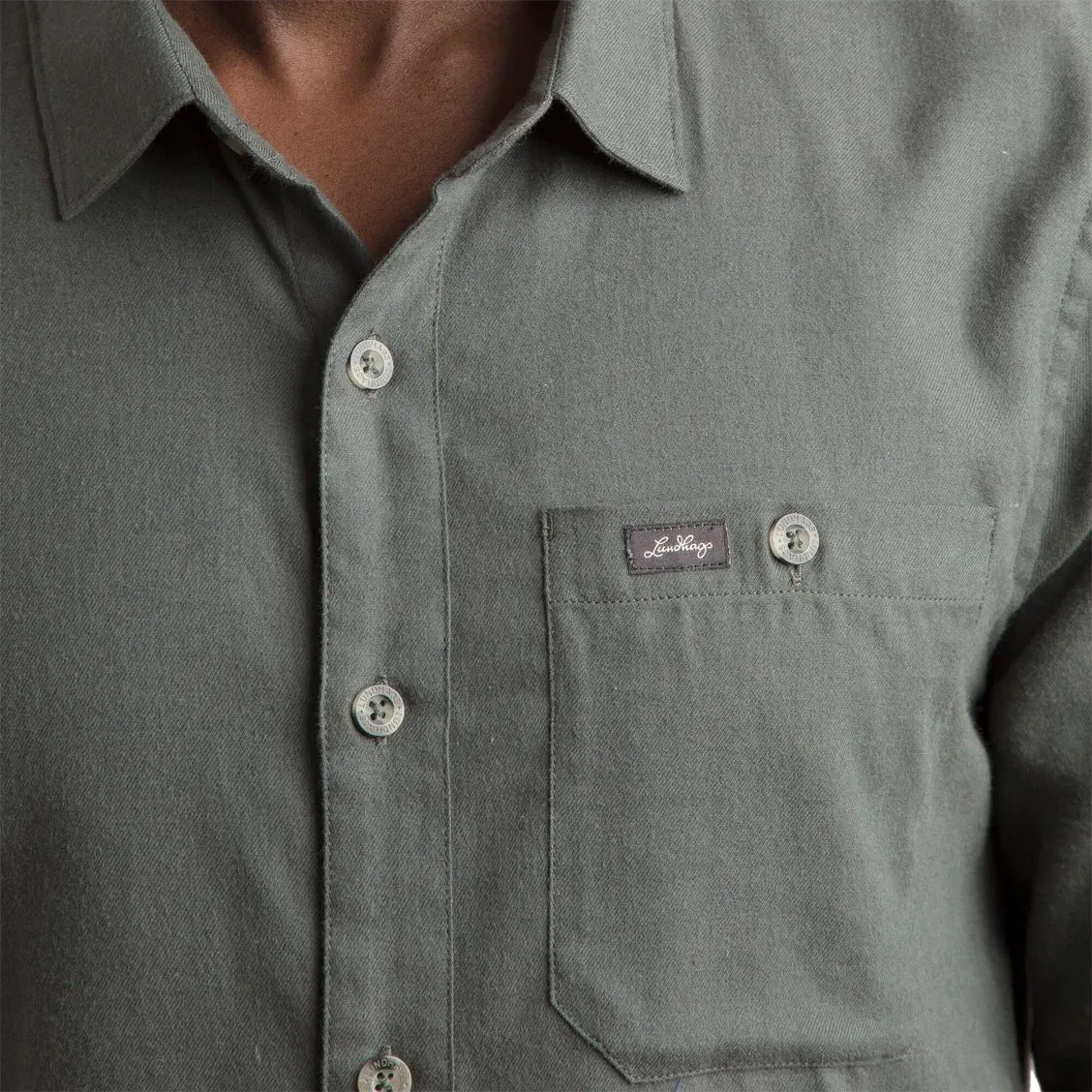 Ekren Solid LS Shirt Men herrskjorta