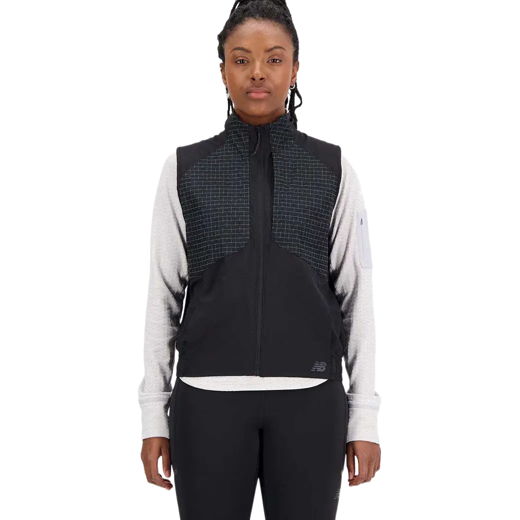 New Balance Impact Run Luminous Packable Vest Women Løbevest - Black - XL - Løbeveste