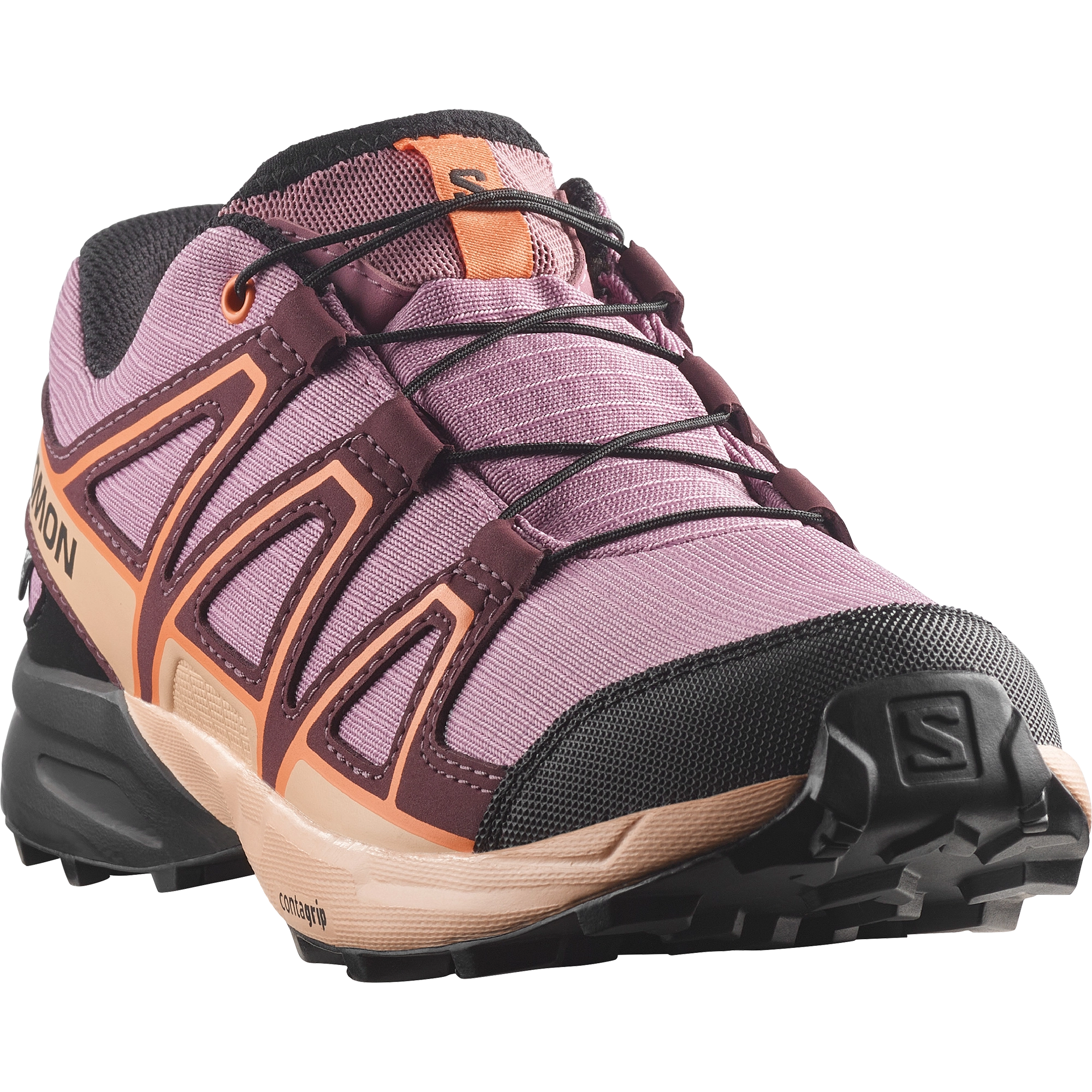 Salomon Speedcross CSWP Jr. børnesko - Huckleberry/Almond Cream/Necta - 38 - Hverdagssko til børn
