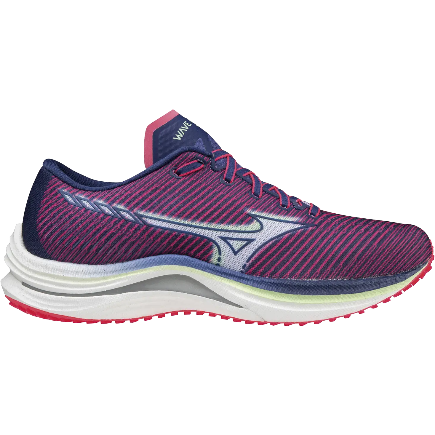 Mizuno Wave Rebellion Women Løbesko - Diva Pink/Indigo White/Para - UK5,5/EU38,5 - Konkurrence løbesko