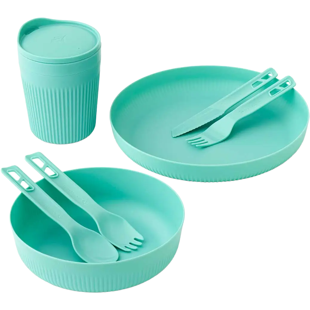 Sea to Summit Passage Dinnerware Set - 1 person/7 dele spisesæt - Aqua Sea - One size - Spisegrej