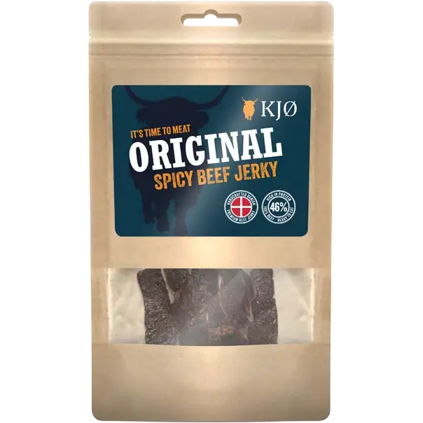 KJØ Spicy Beef Jerky 60g - Brun;Sort - One size - Mad og drikke