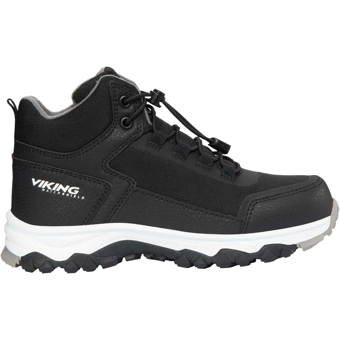Viking Akkarvik Mid Fl WP SL vinterstøvle - Black/Granite - 41 - Vinterstøvler til børn