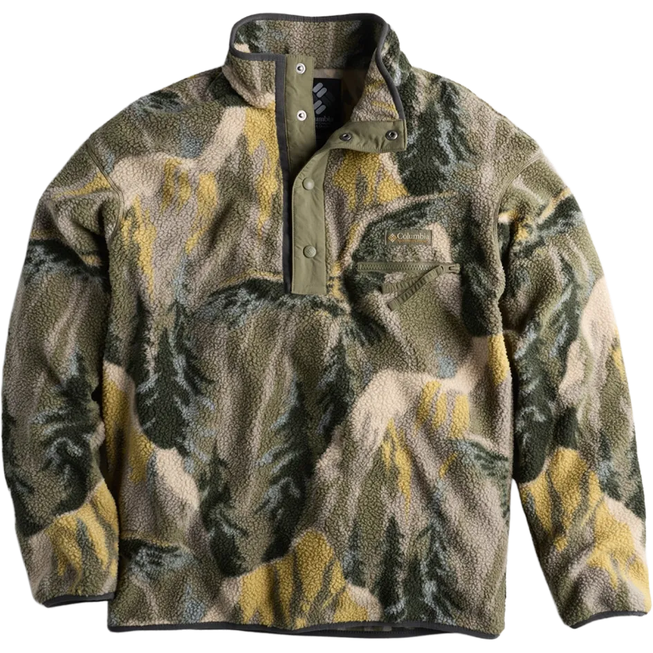 Helvetia II Printed Half Snap Fleece Men