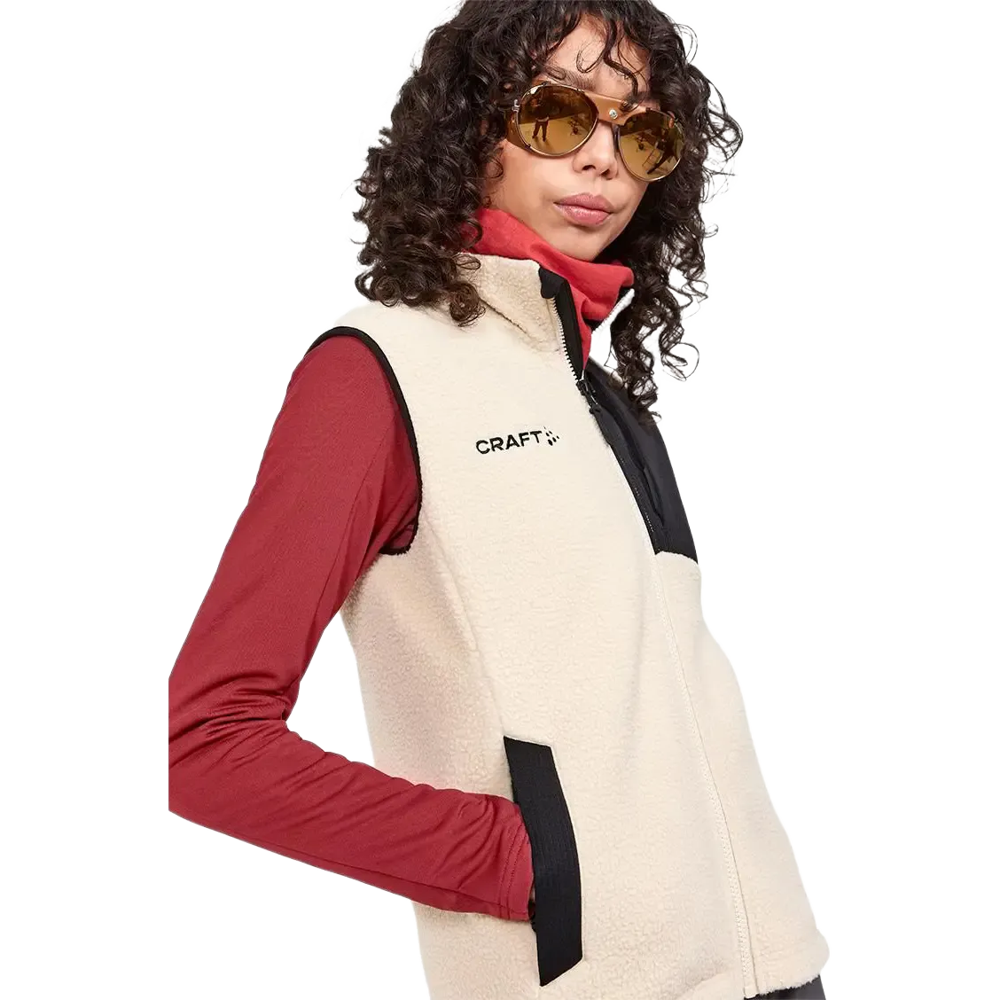 ADV Explore Pile Fleece Vest m/Logo Women