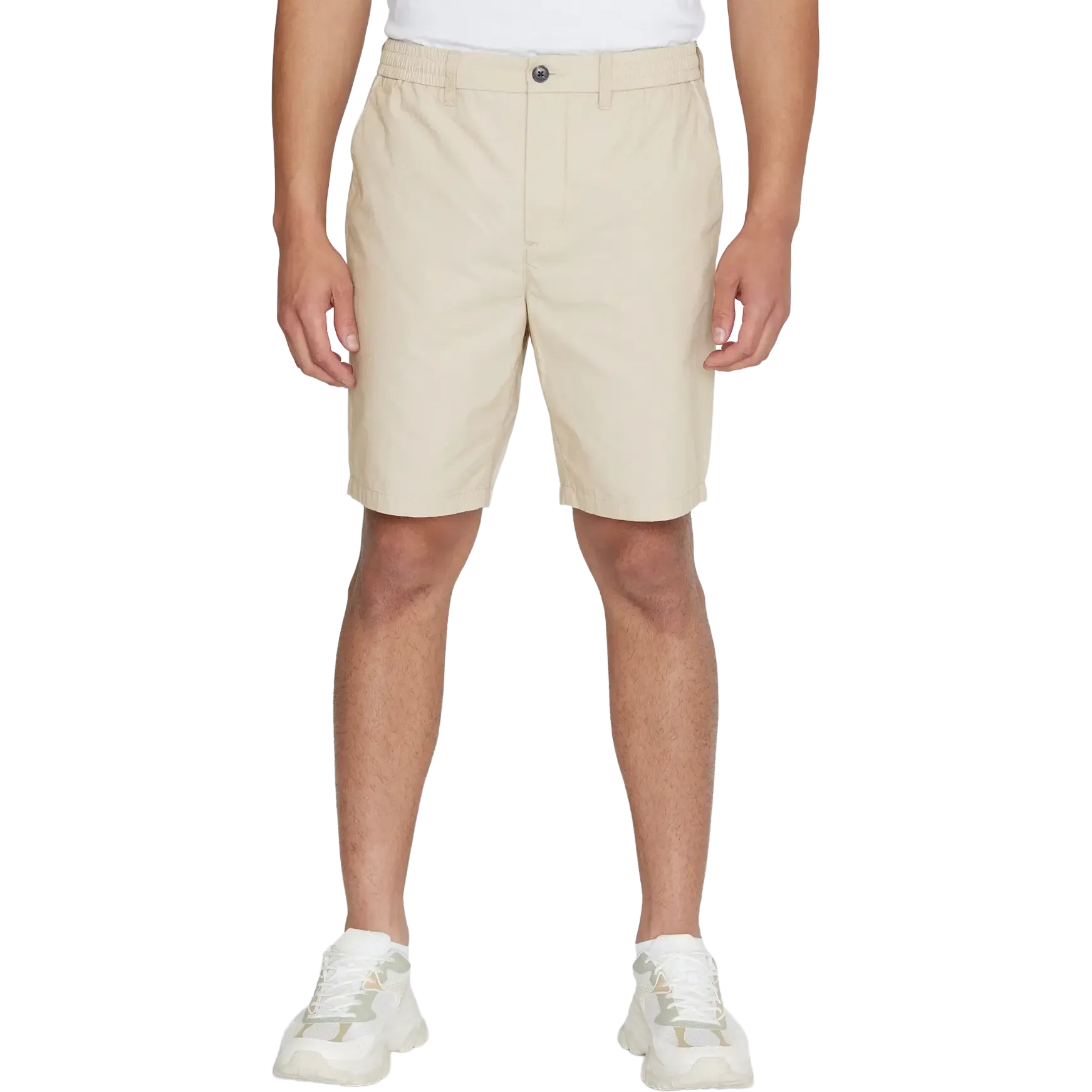 Fig Loose Poplin Elastic Waist String Sh