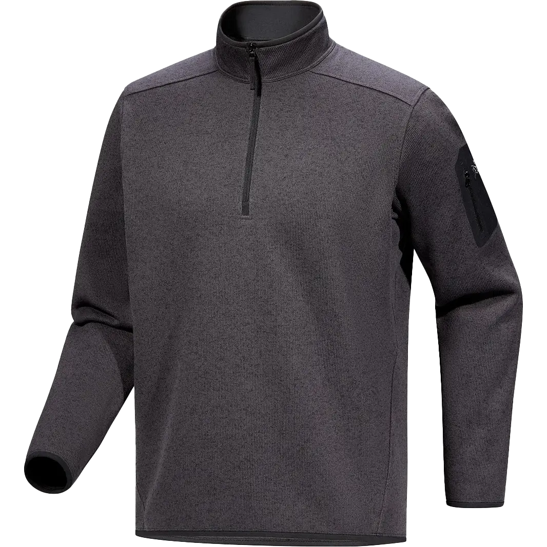 Arcteryx Covert 1/2 Zip Men fleece - Black Heather II - XL - Fleecetrøjer