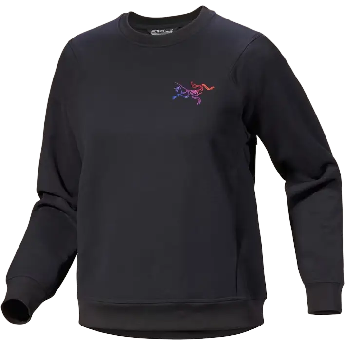Arcteryx Aestas Crew Women - Black/Multi - M - Fleecetrøjer
