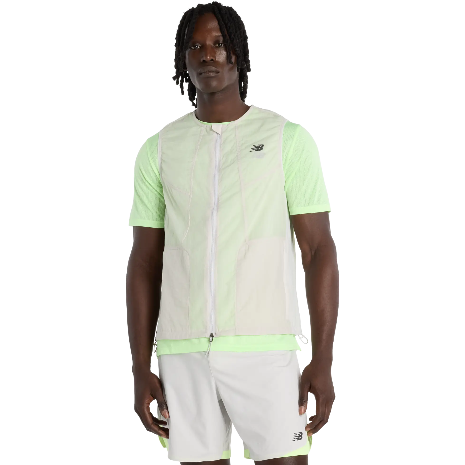 New Balance RC Vest Men - Grey Matter - M - Løbeveste