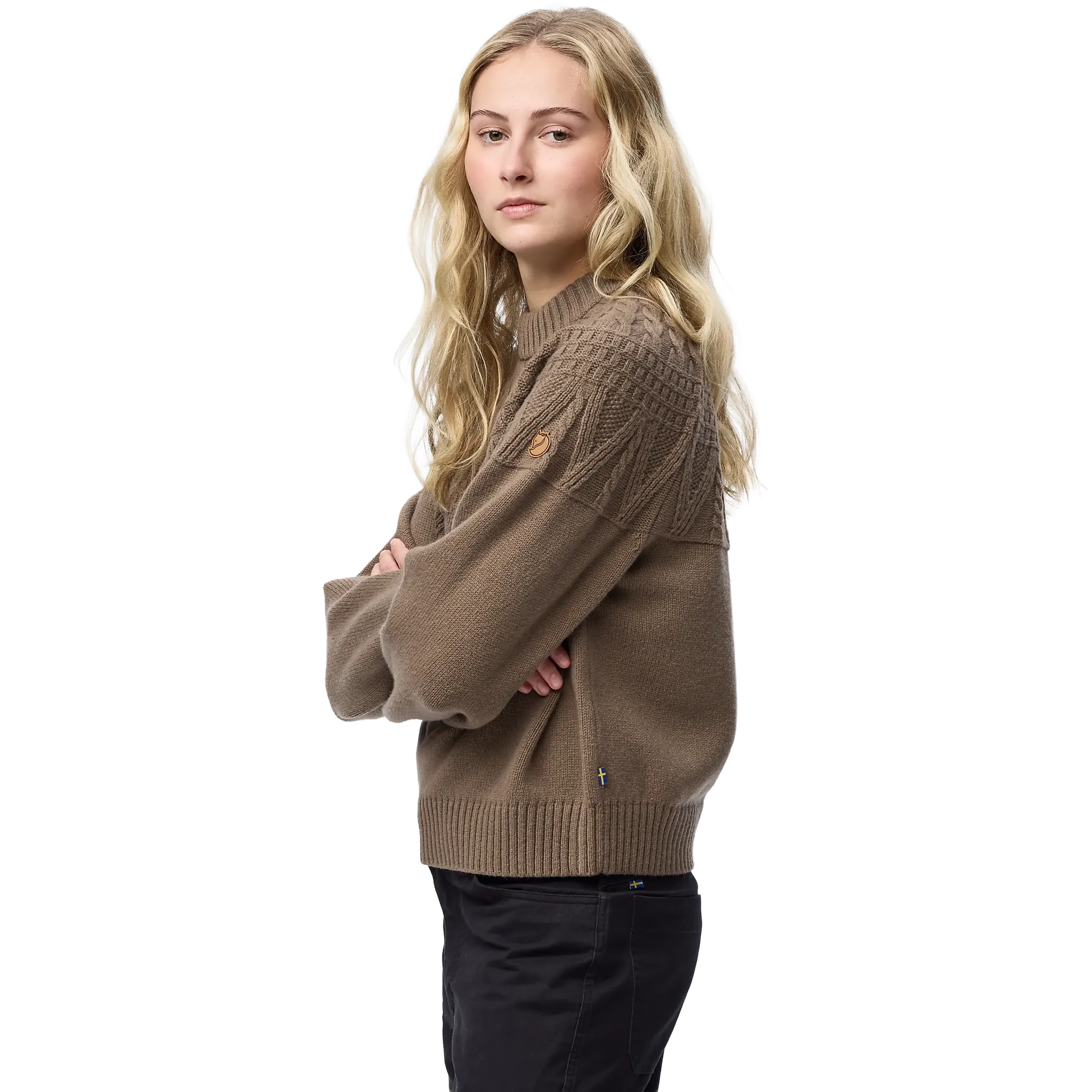 Övik Solid Jacquard Knit Women